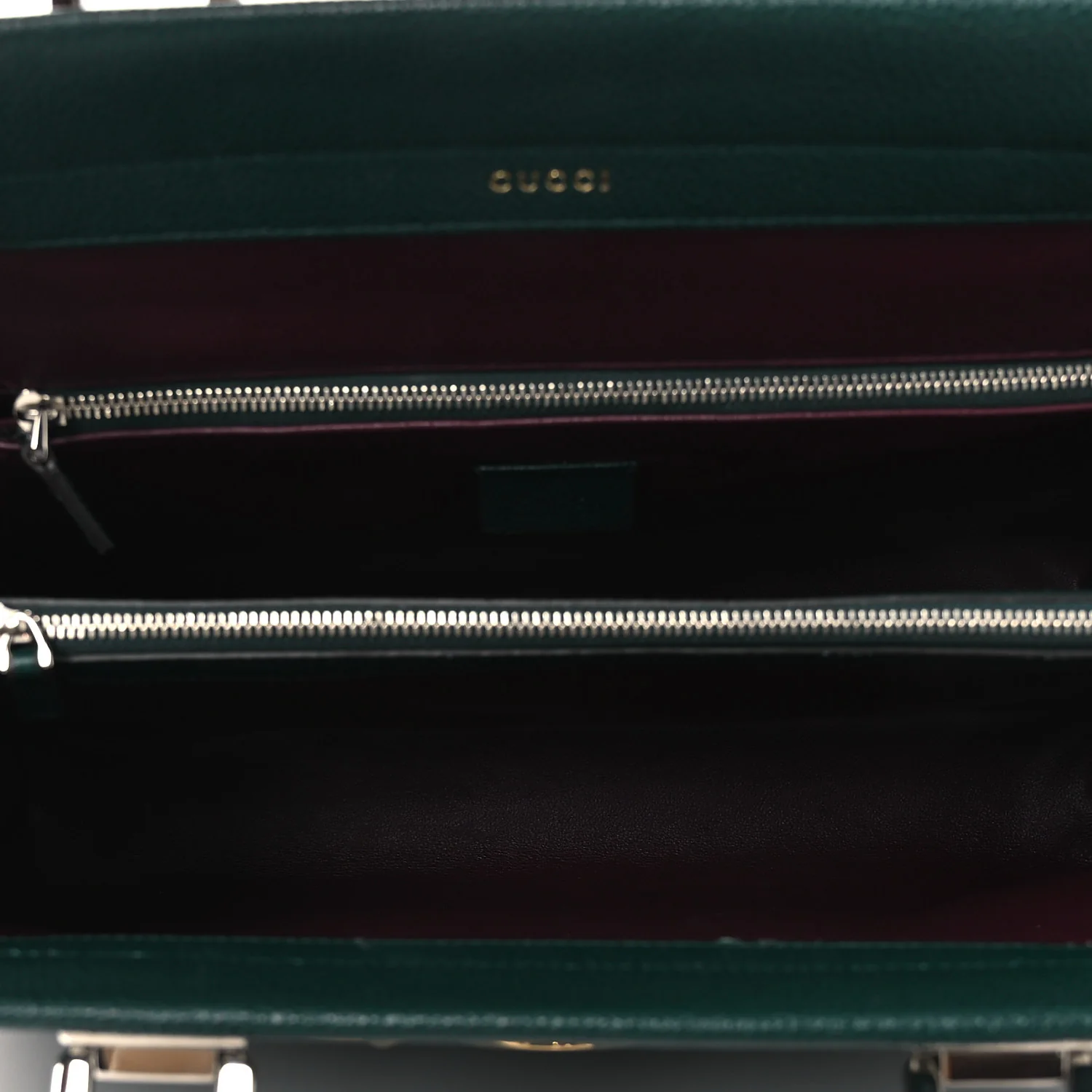 Grainy Calfskin Medium Zumi Top Handle Bag Vintage Green - Top Club