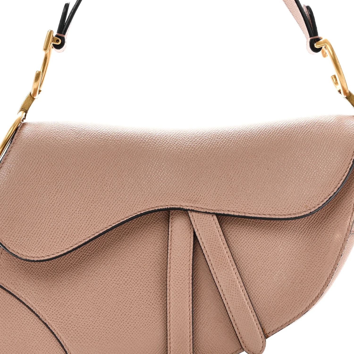 Grained Calfskin Saddle Bag Blush - Top Club