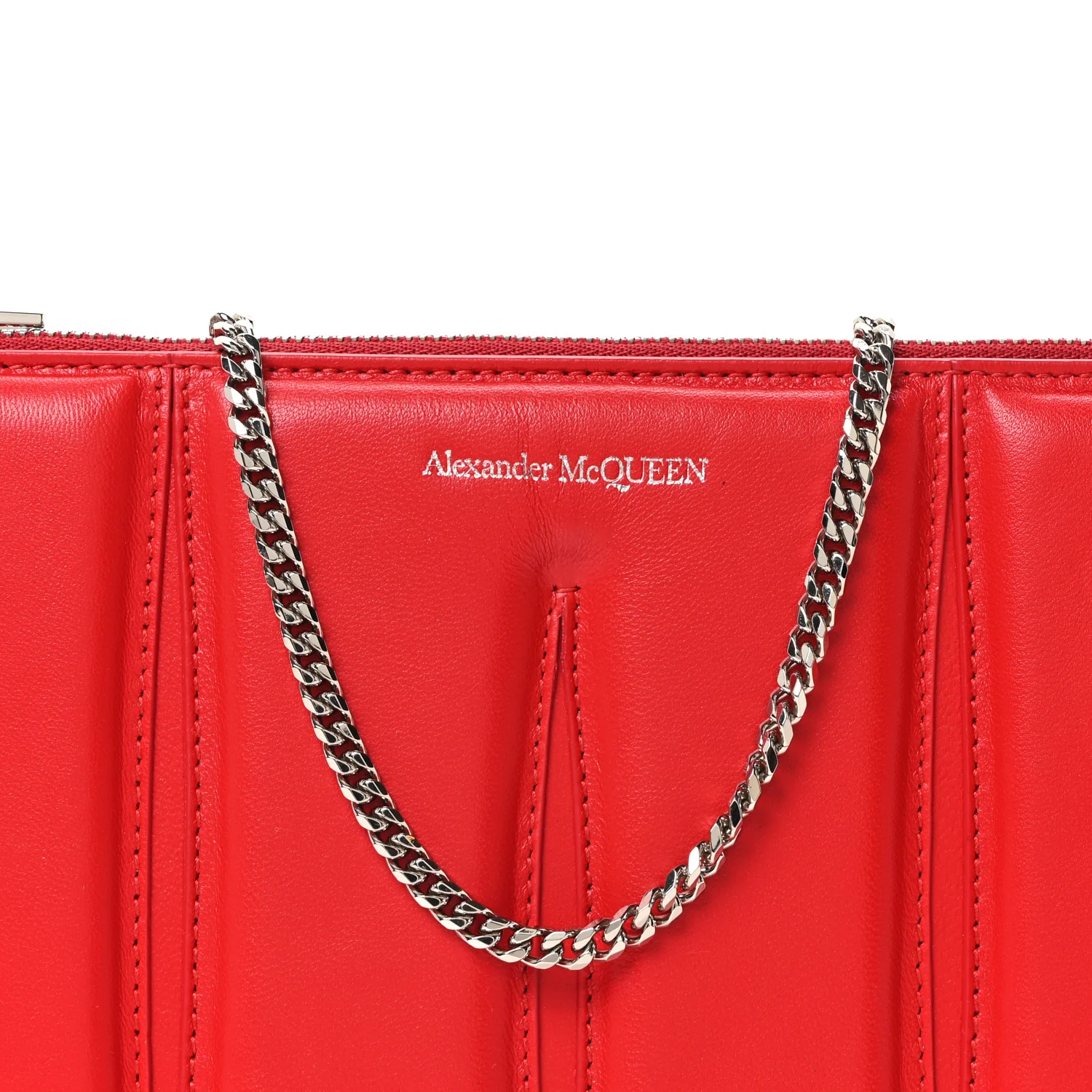 Calfskin Slash Pouch Welsh Red - Top Club