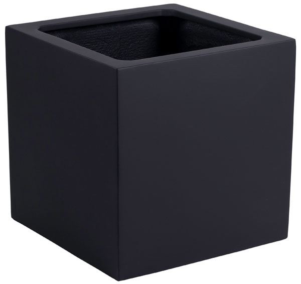 Plantenpot El Salvador black L50 x B50 x H50cm