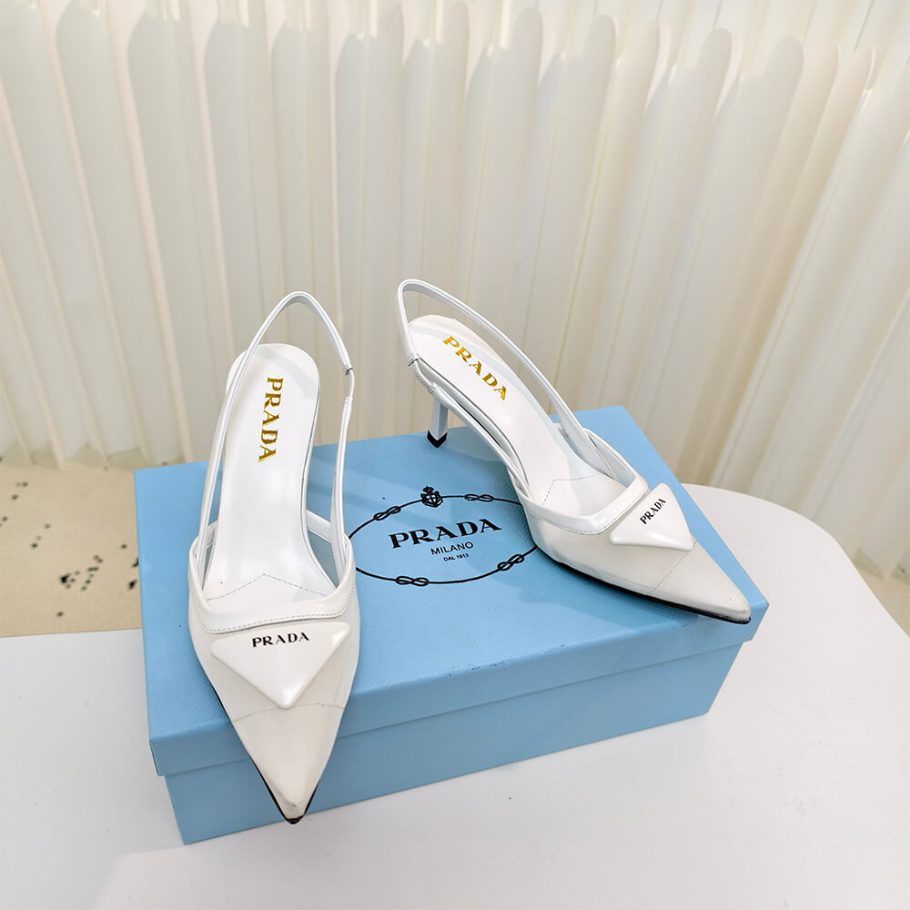 PRADA Mesh fabric slingback pumps - Top Club