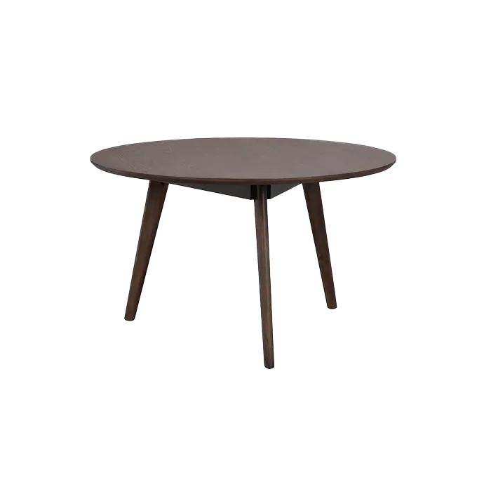 Salontafel Yumi rond Donker eiken