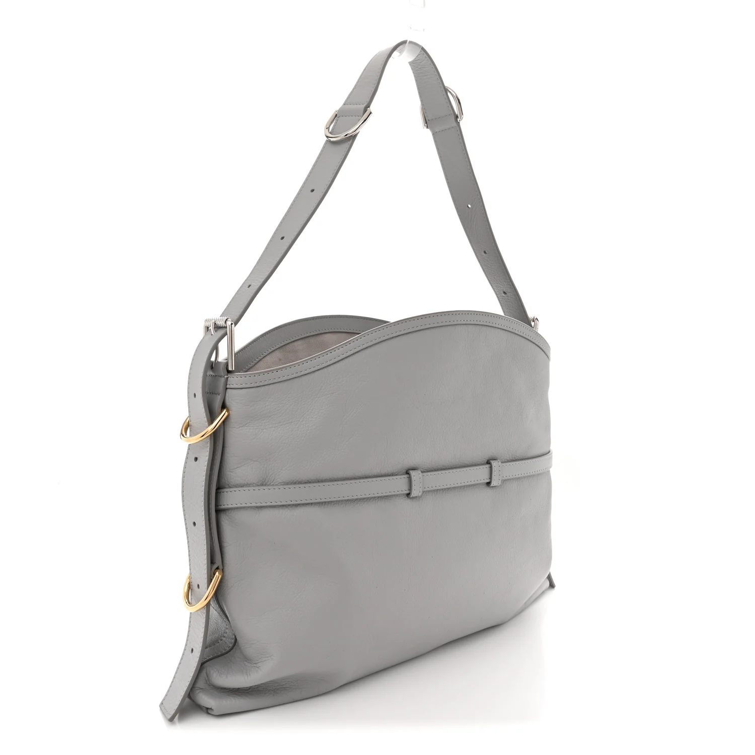 Calfskin Medium Voyou Bag Light Grey - Top Club