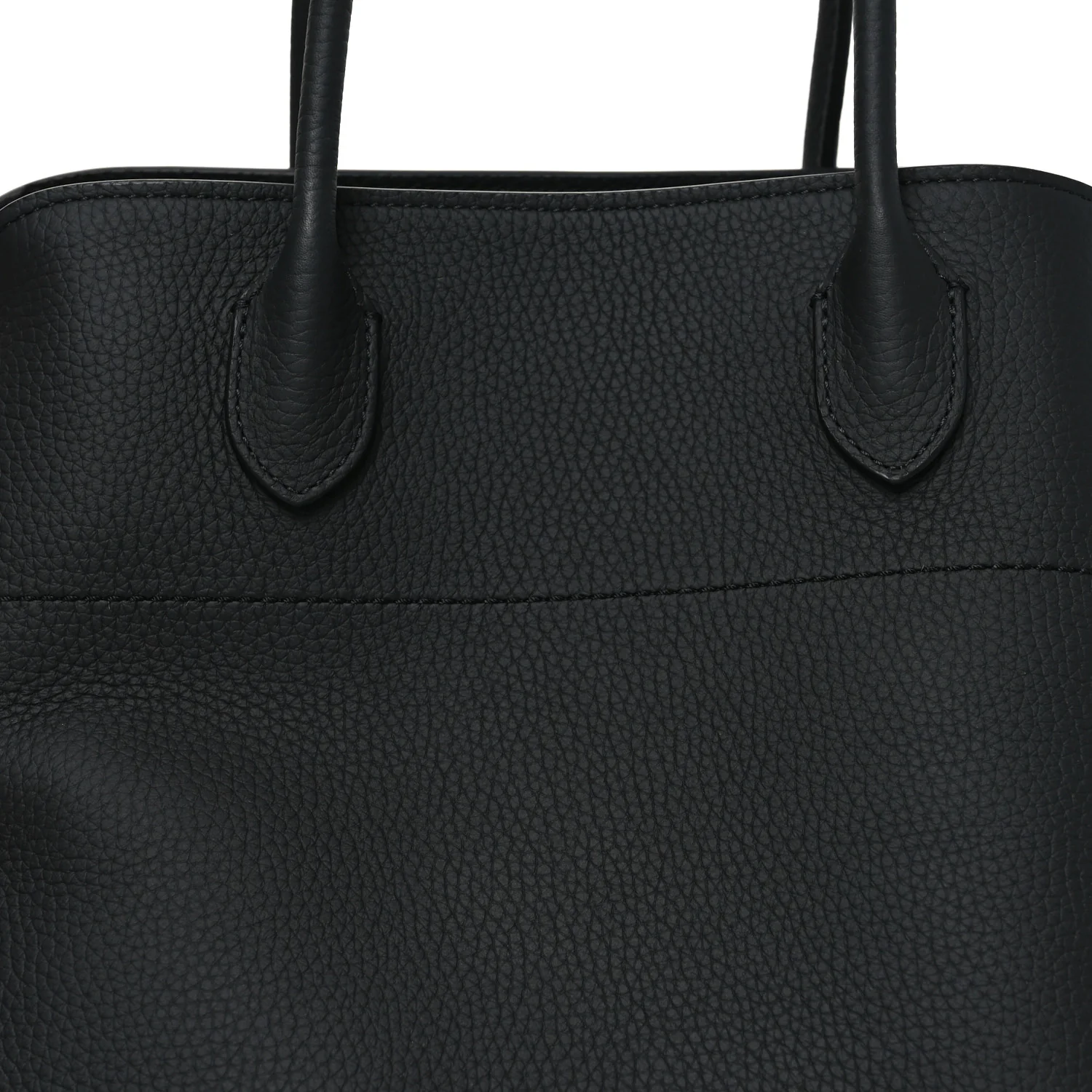 Matte Grained Calfskin Soft Margaux 15 Black - Top Club