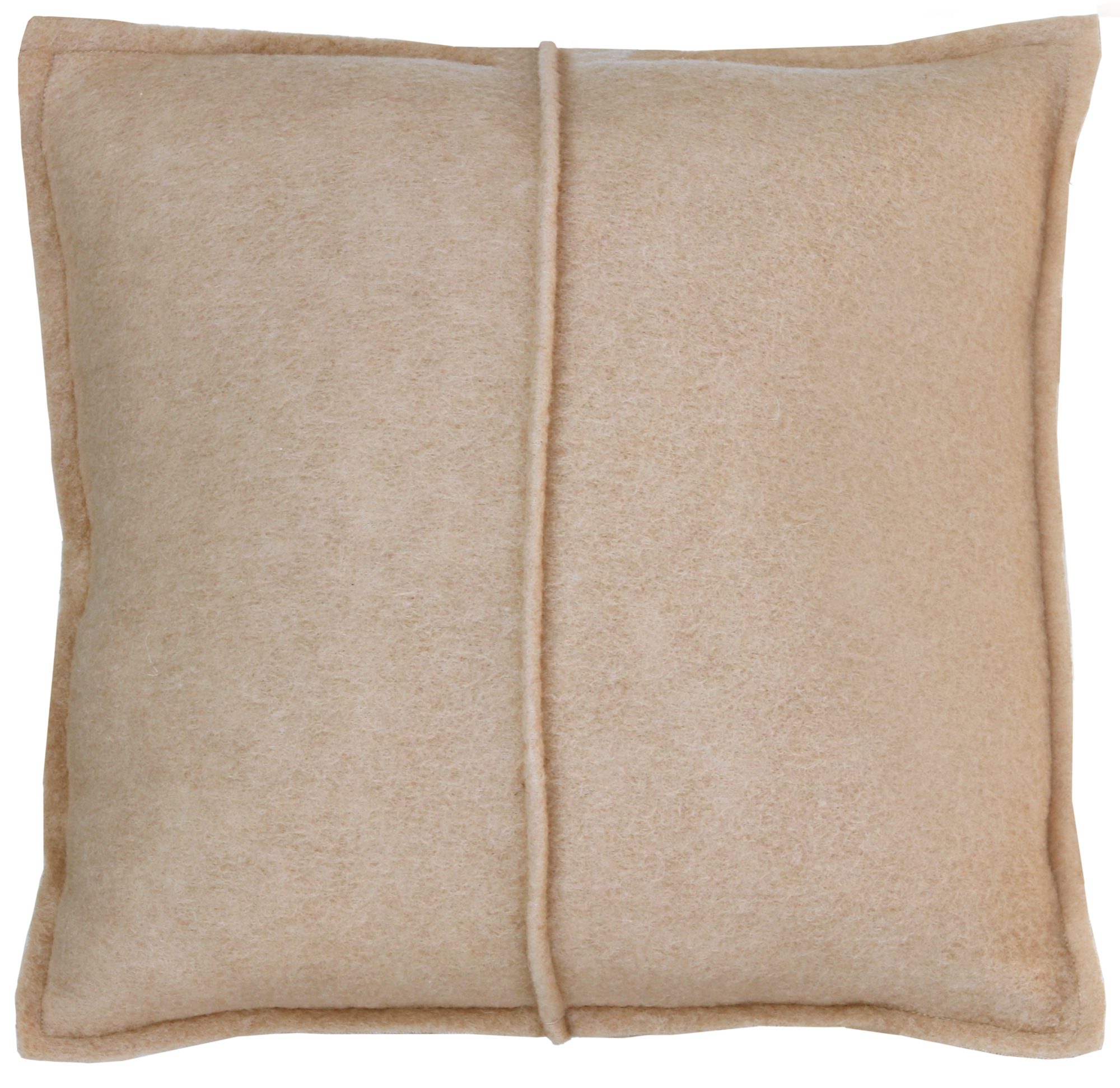 Kussen wol licht camel 47x47