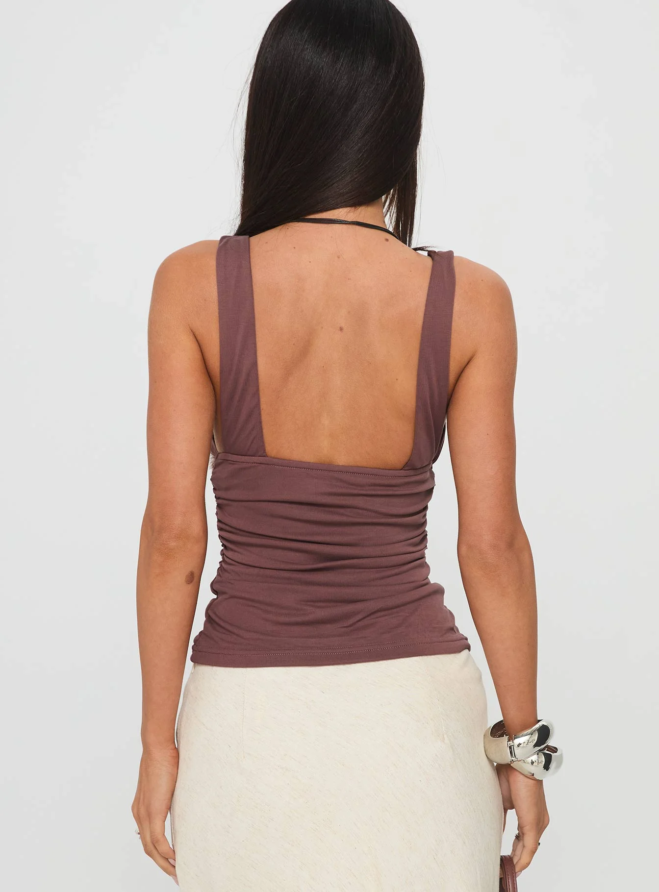 Sublime Ruched Top Brown