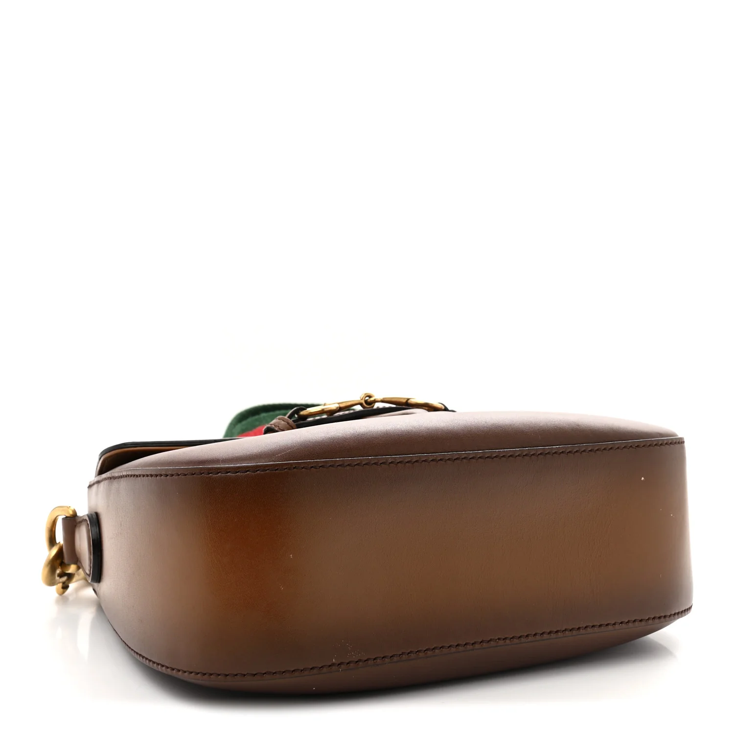 Calfskin Medium Lady Web Shoulder Bag Cuir - Top Club