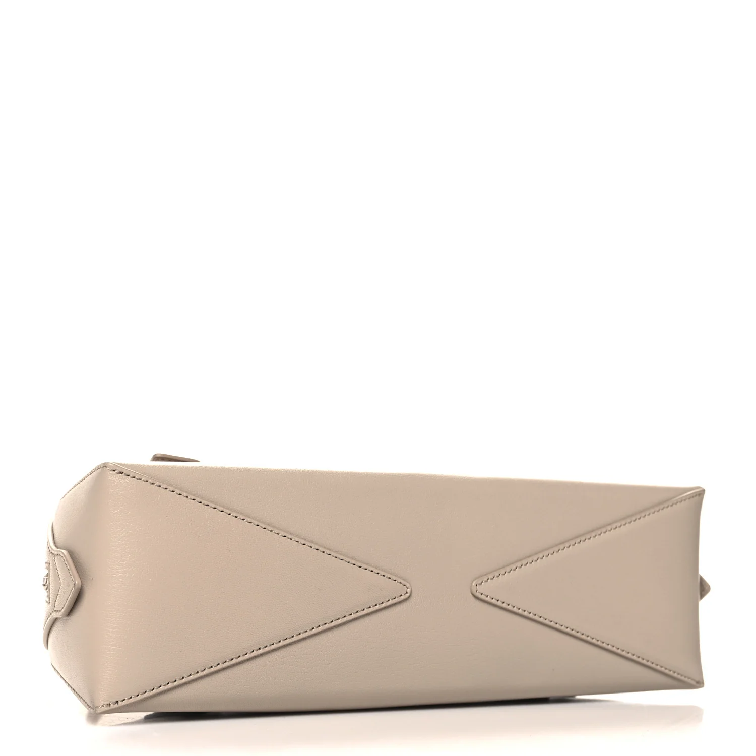 Shiny Goatskin Medium Le Teckel Bag Grege - Top Club