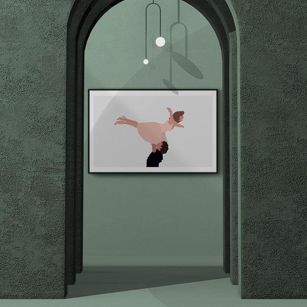 Walljar poster ingelijst - Dirty Dancing Poster ingelijst - 70 x 100 cm