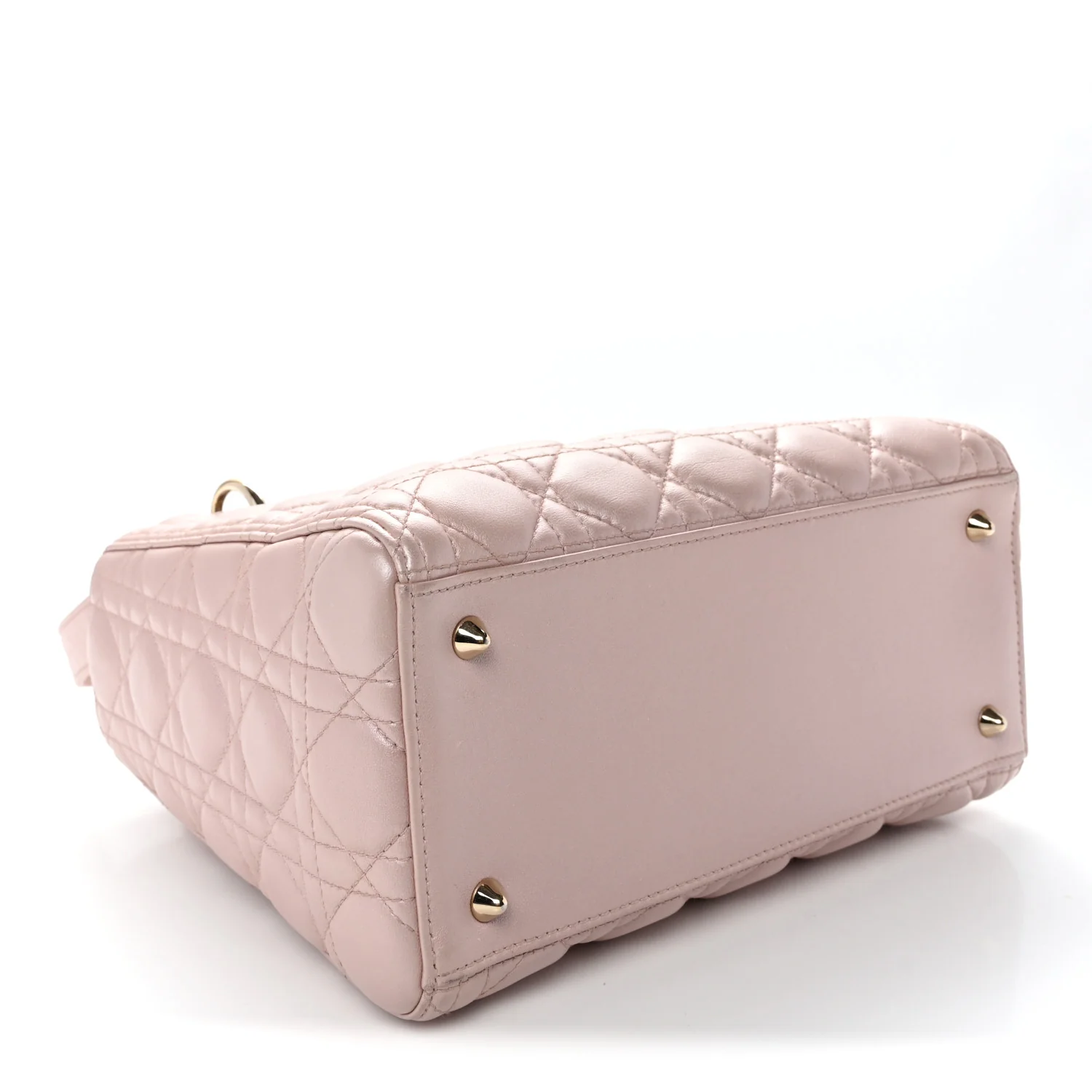 Pearly Lambskin Cannage Medium Lady Dior Lotus - Top Club