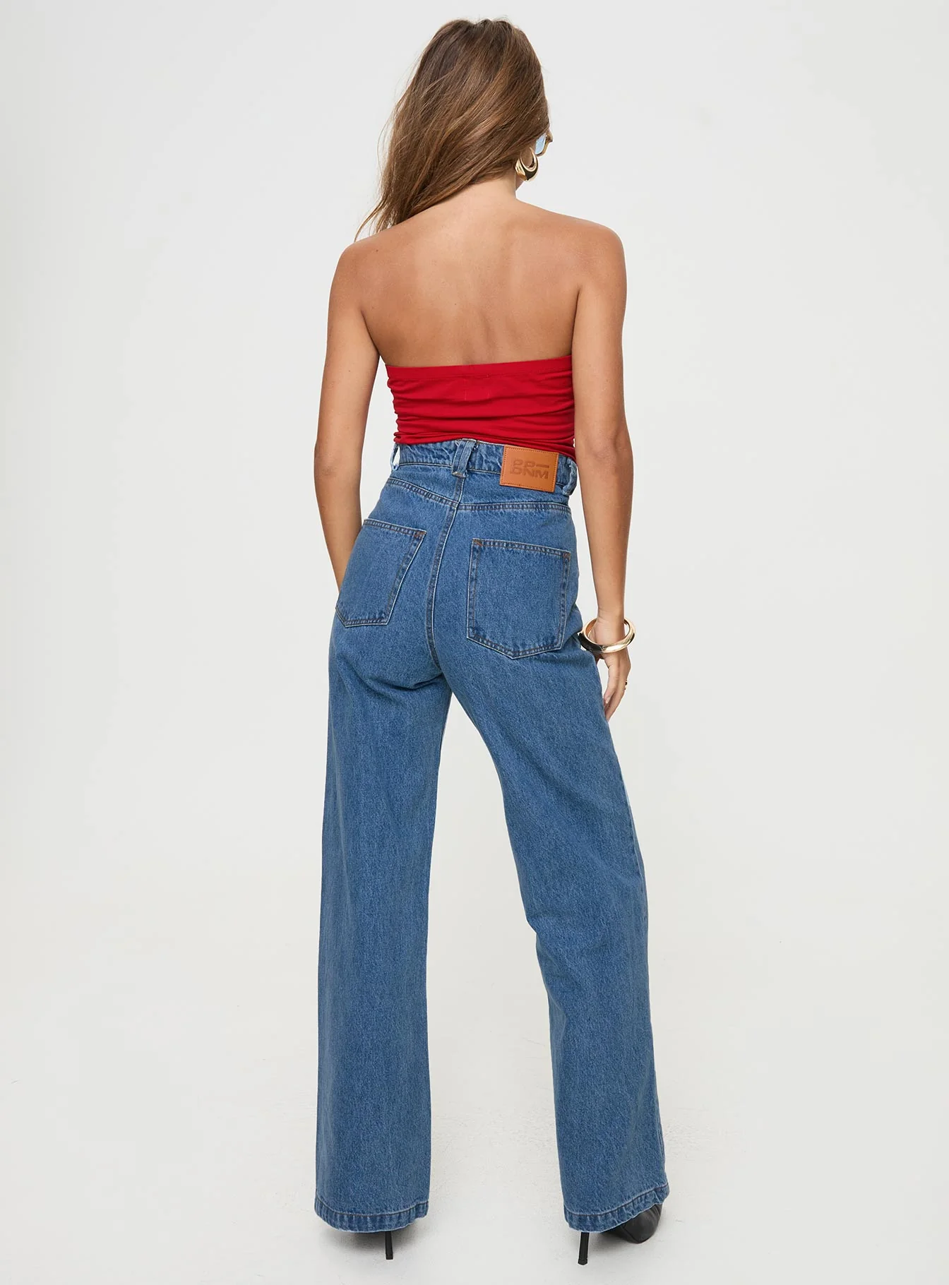 Zephee High Rise Wide Leg Jeans Light Wash Tall
