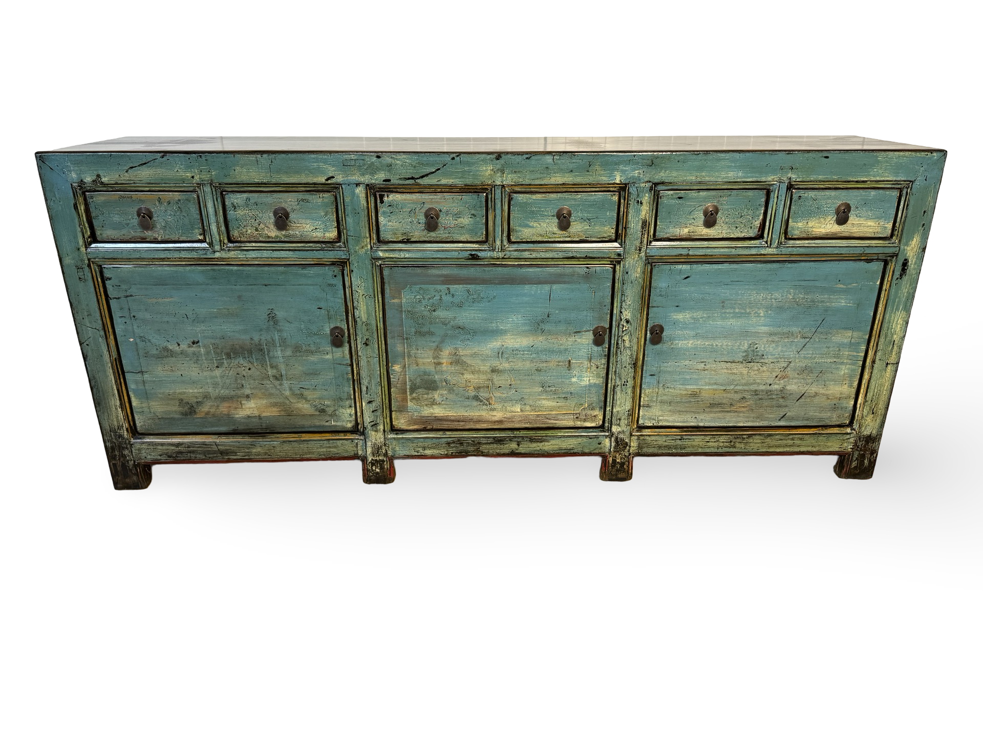 Dressoir 3 deurs 6 lades Lak Dressoir 3 deur 6 La Lak