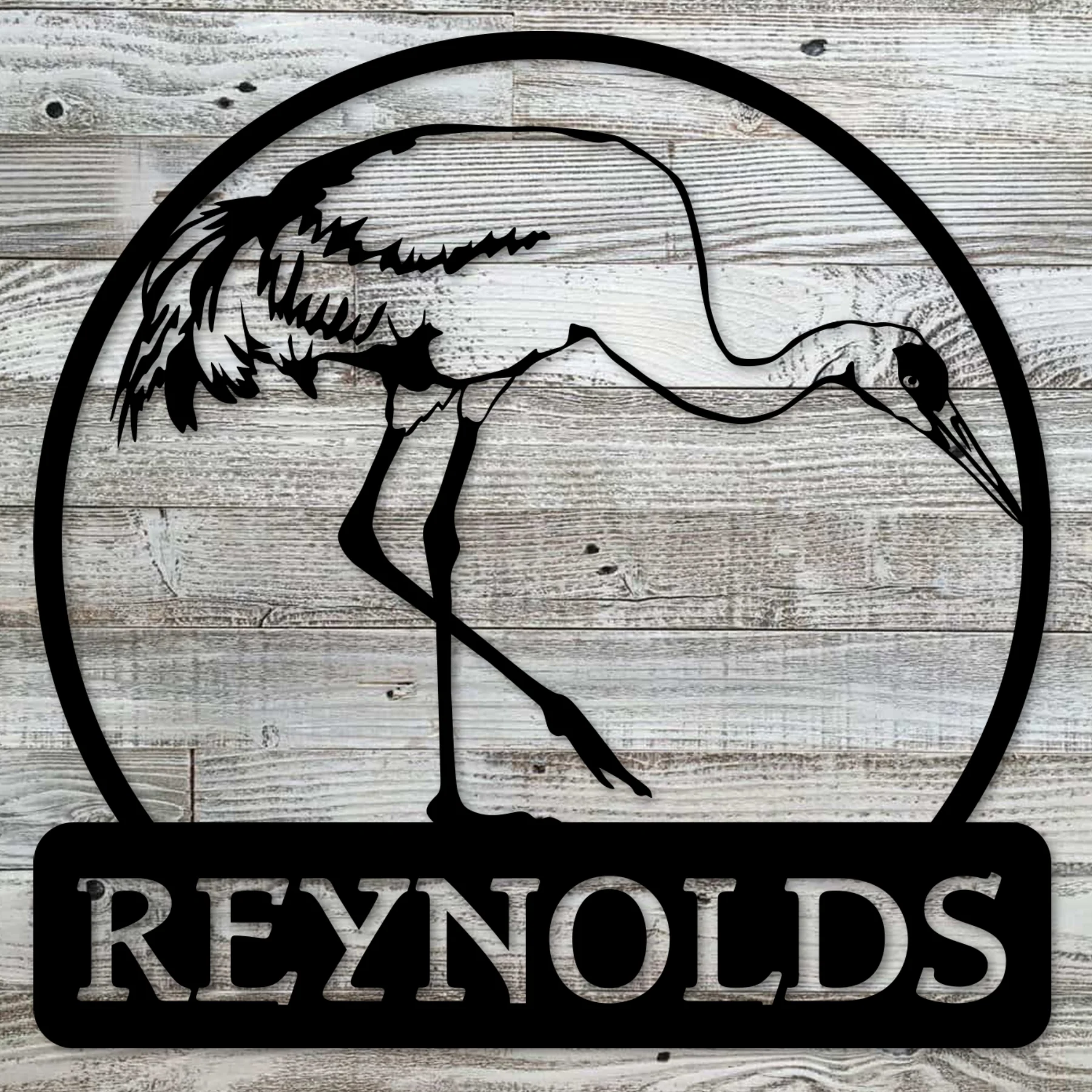 Custom Sandhill Crane Metal Wall Decor - Alvarez Pro Painting LLC