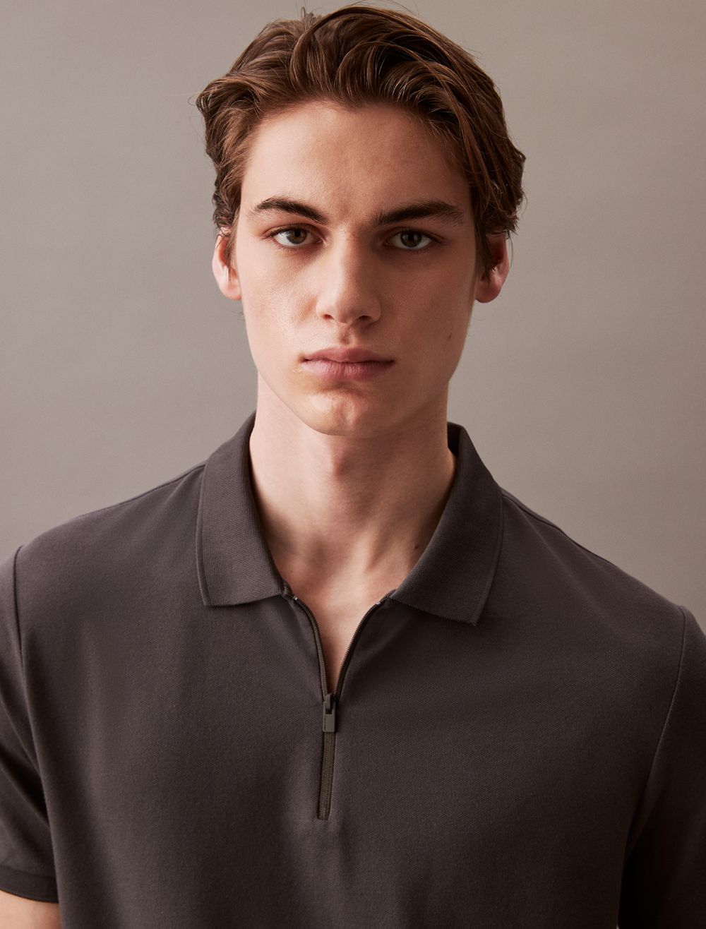 COACH Tech Zip Polo Shirt