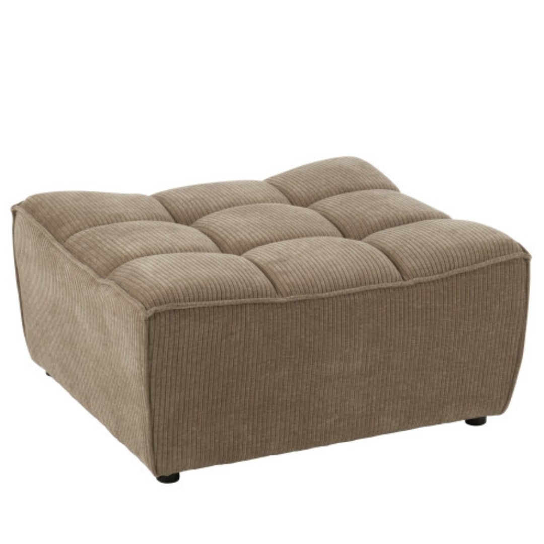 Poef Grid Taupe
