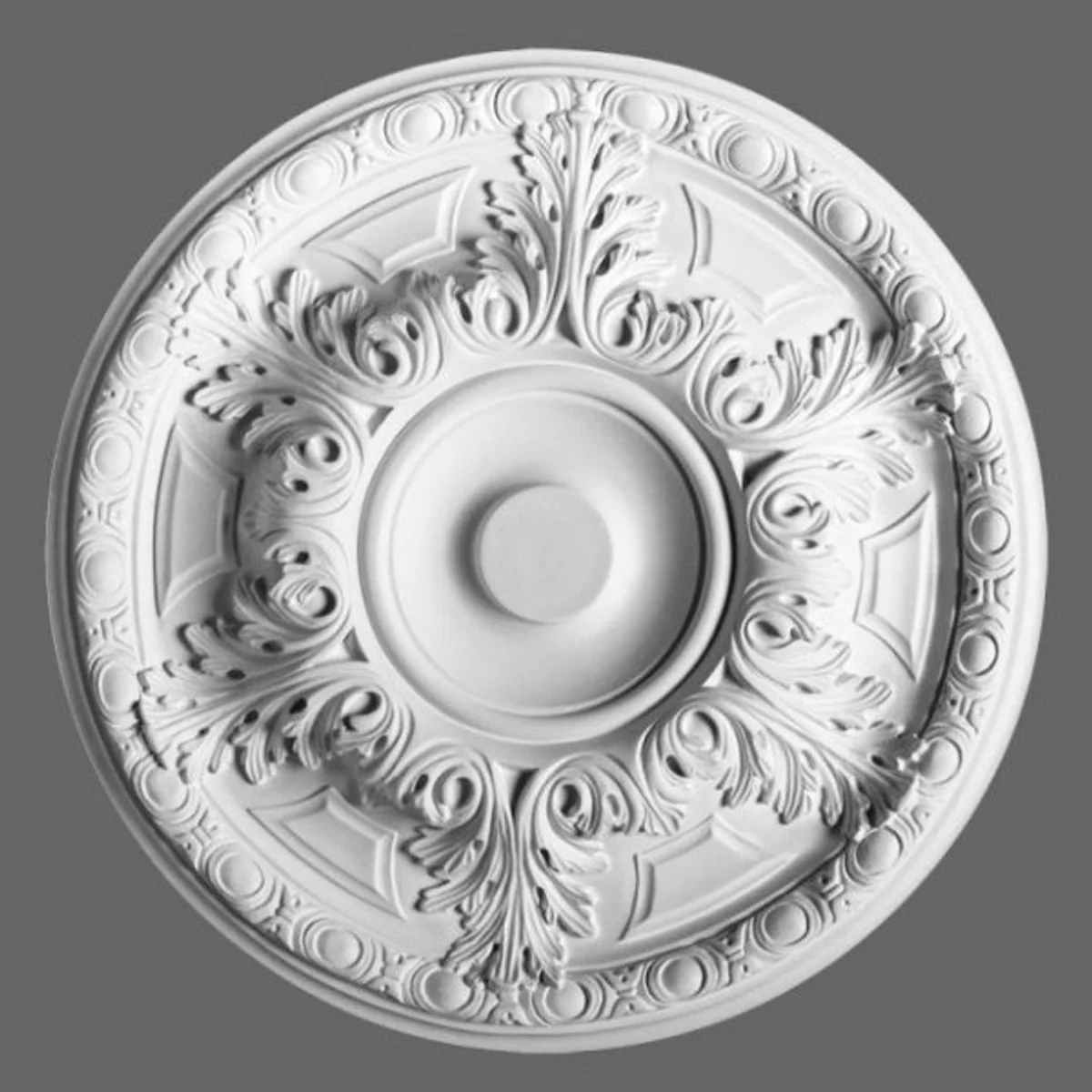 Stucco rosette 49 x 49 cm Ceiling stucco Ceiling rosette Stucco rosette Wall rosette Baroque Jugendstil