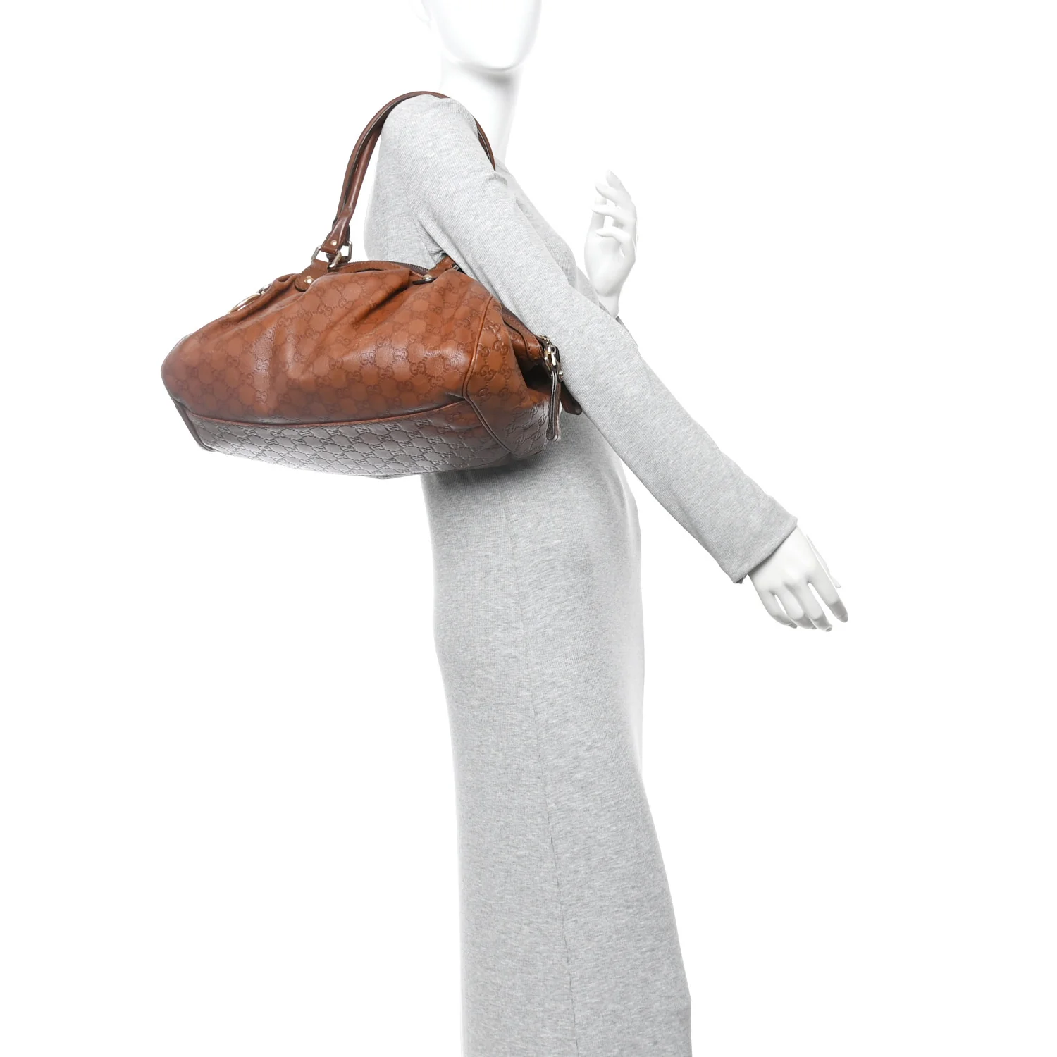 Guccissima Medium Sukey Tote Brown