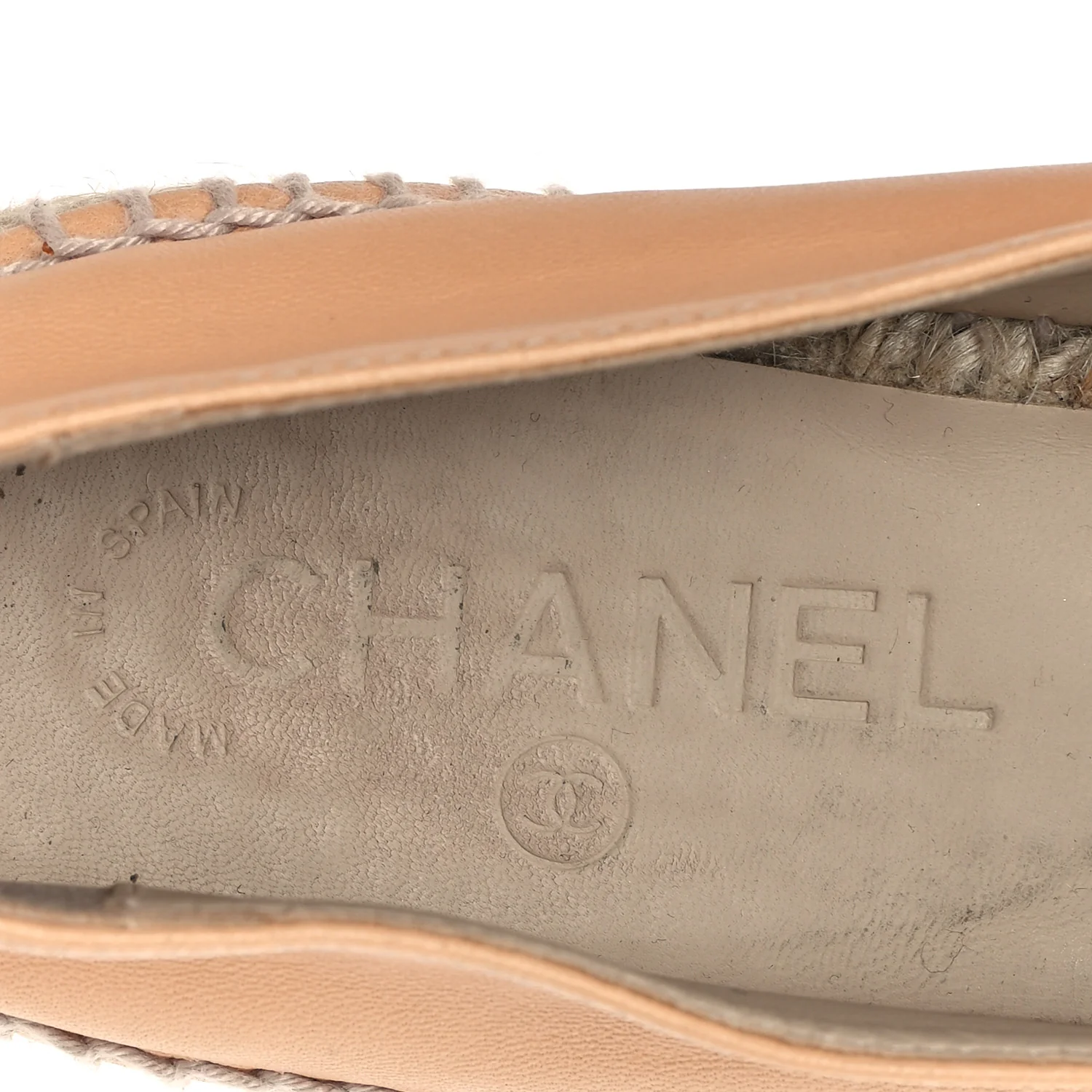 Lambskin CC Espadrilles 38 Nude - Top Club