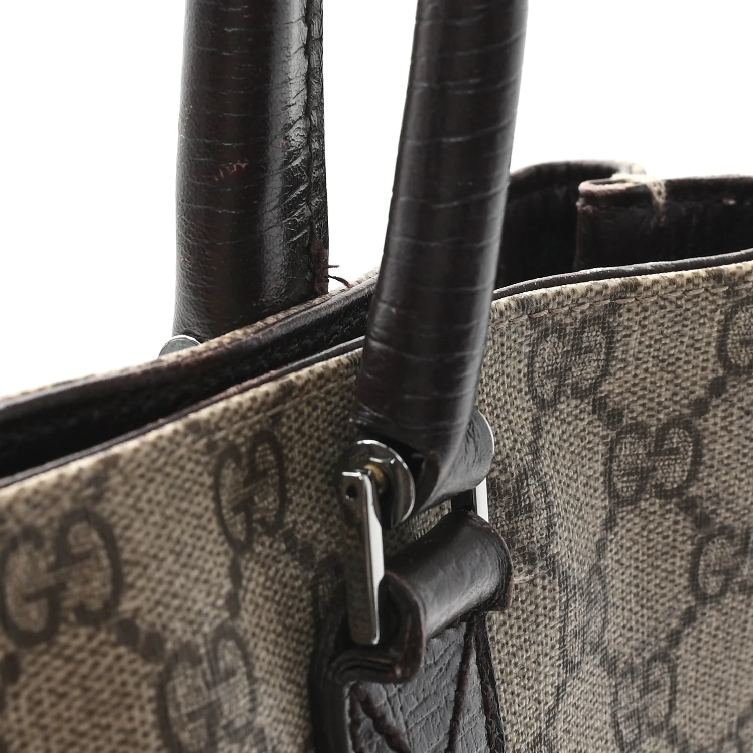 GG Plus Monogram Small Vertical Tote Dark Brown - Top Club