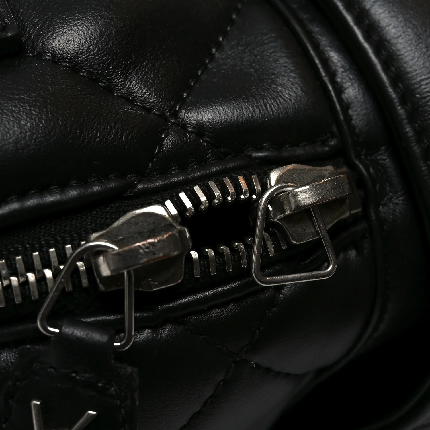 Lambskin Mixed Matelasse Joan Bowling Bag Black - Top Club
