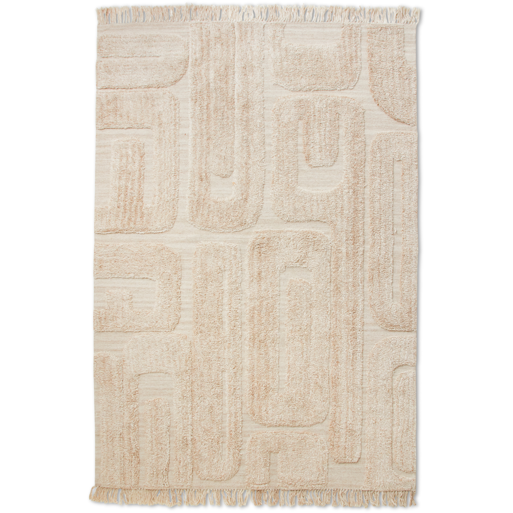 Vloerkleed Tufted limestone 200x300 cm