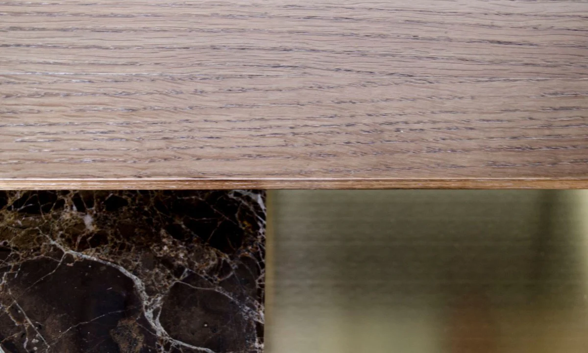Luxury coffee table gold 60 x 60 x H. 36.5 cm - designer living room table