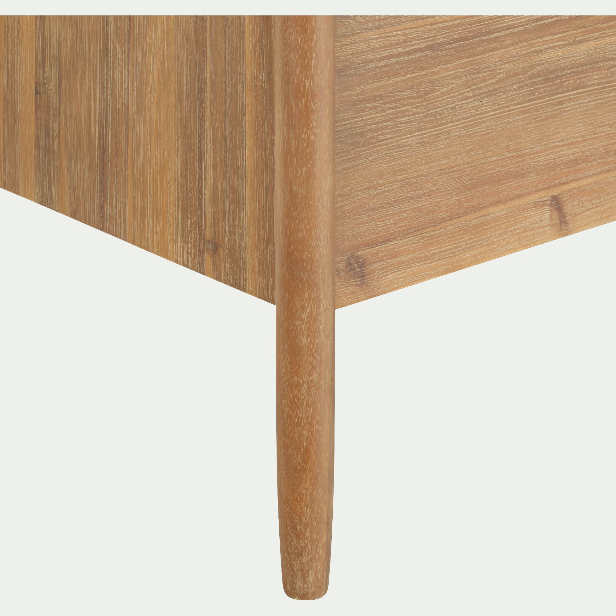 EMILIO - Commode 6 tiroirs en bois d'acacia massif - bois clair