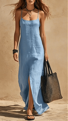 Women's Simple Sleeveless Spaghetti Strap Dress - Nordfashionstorm - Women's Clothing, Fashion for You - Nordfashionstorm.com