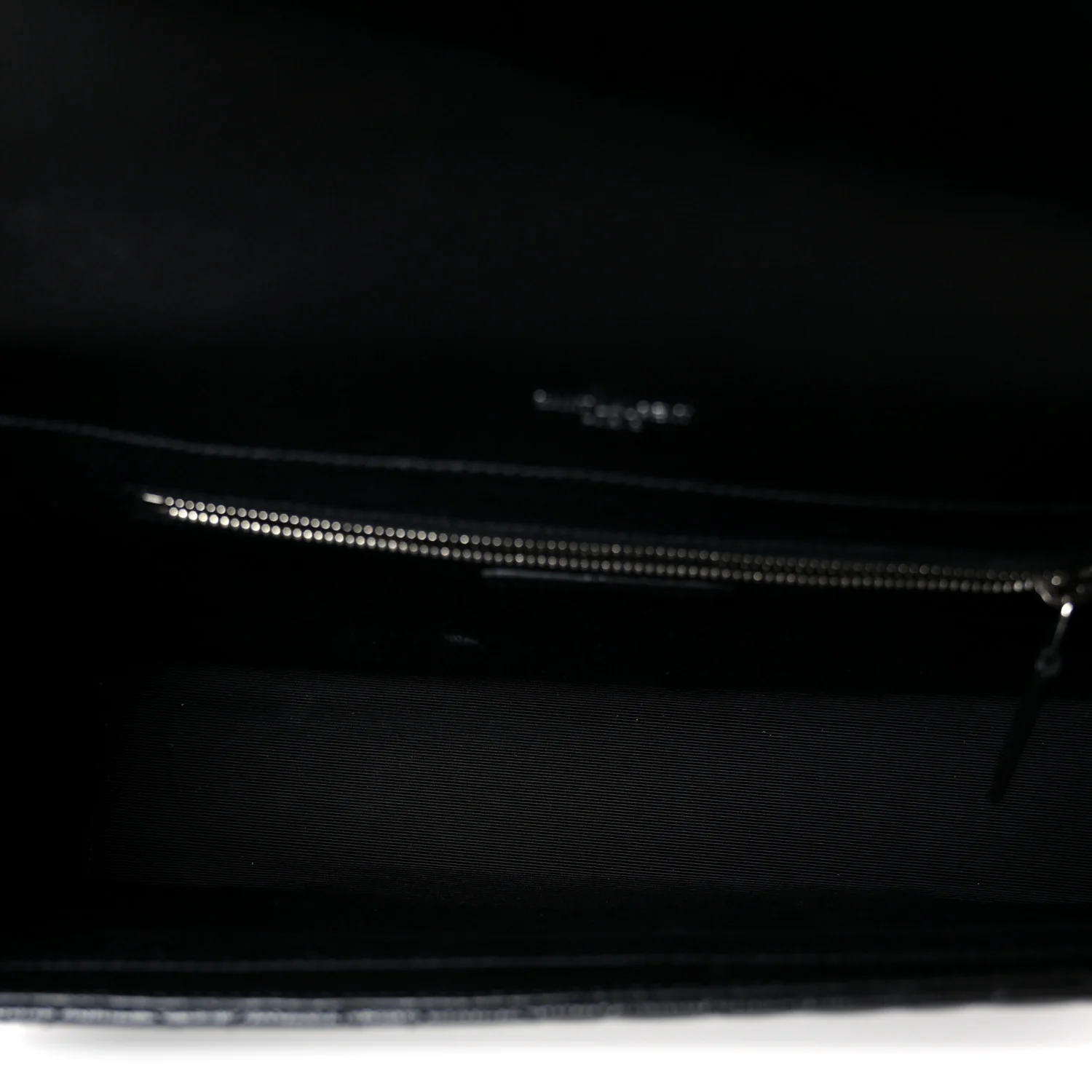 Grain De Poudre Textured Mixed Matelasse Large Triquilt Monogram Satchel Black - Top Club