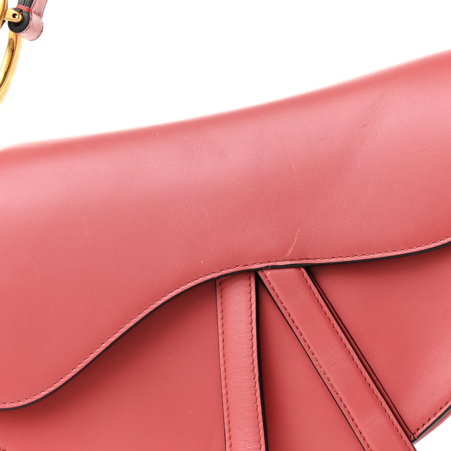 Calfskin Saddle Bag Pink - Top Club