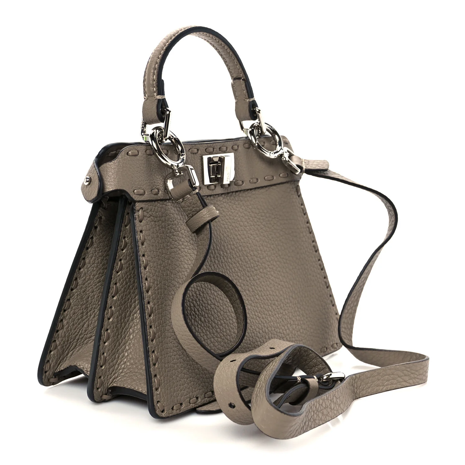 Cuoio Romano Selleria Mini Peekaboo I SEE U Iconic Satchel Fettuccia - Top Club