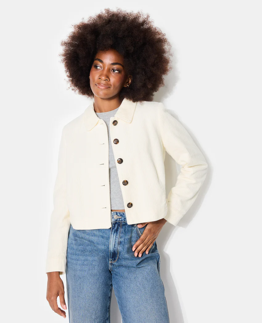 Pimkie Veste droite et courte en velours