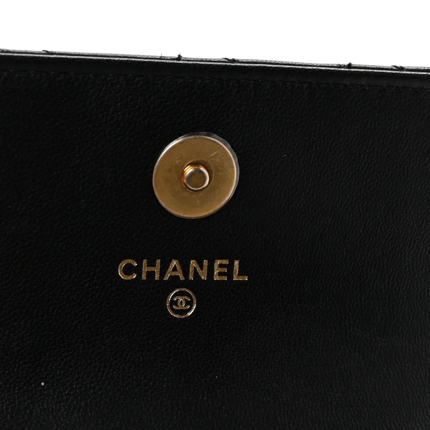 Lambskin Quilted Pearl Crush Flap With Chain Black - Top Club