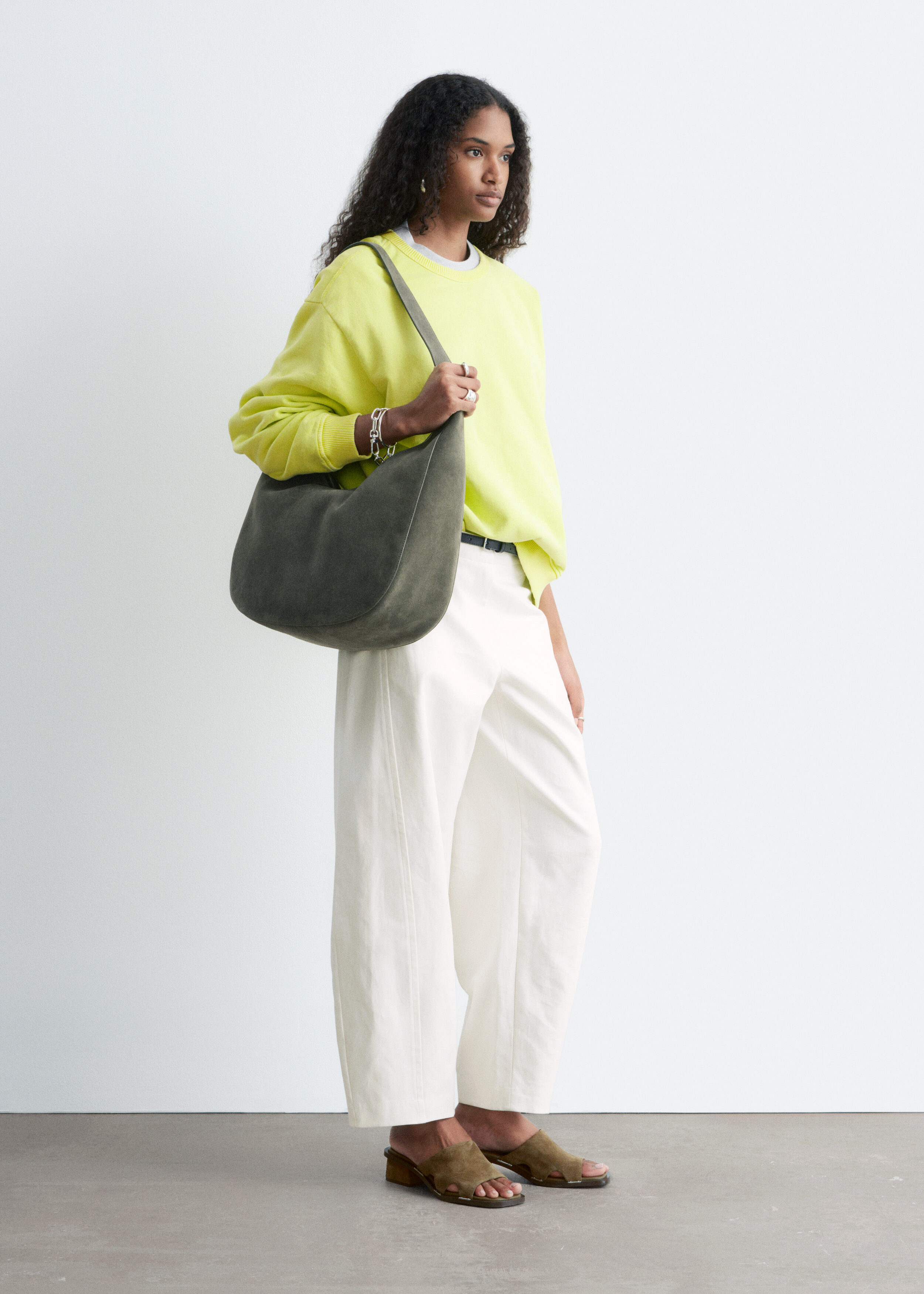 & Other Stories OVERSIZED COTTON-JERSEY SWEATSHIRT