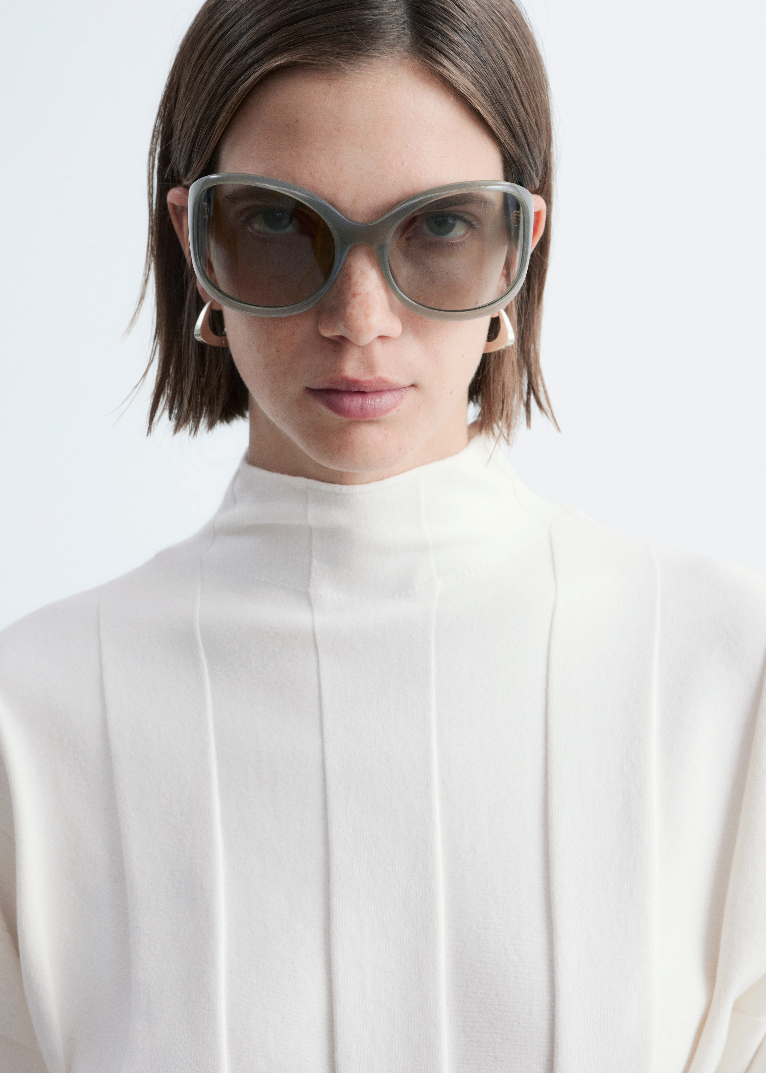 & Other Stories RIBBED MOCK-NECK TOP