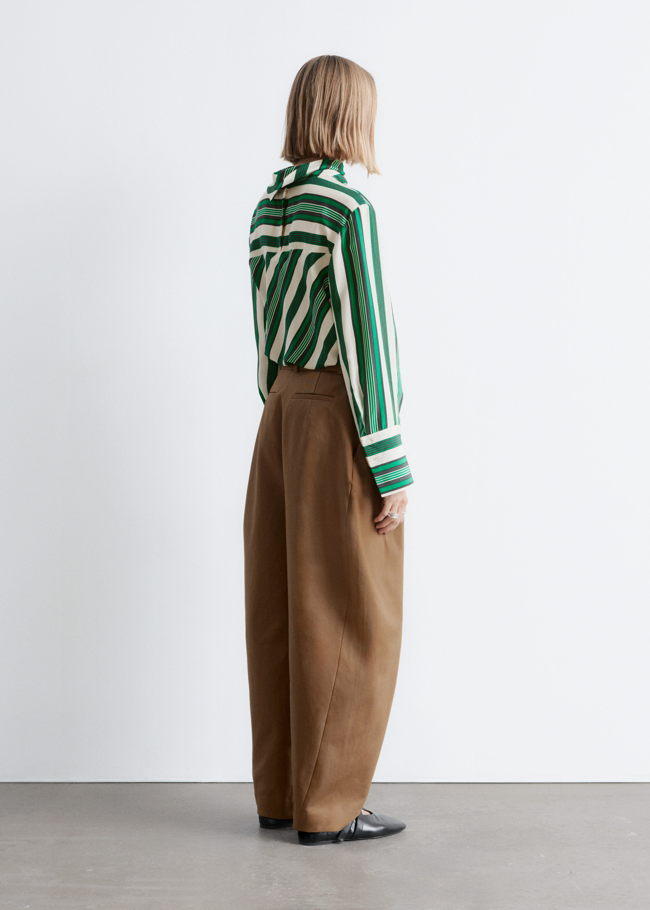 & Other Stories BARREL-LEG TROUSERS