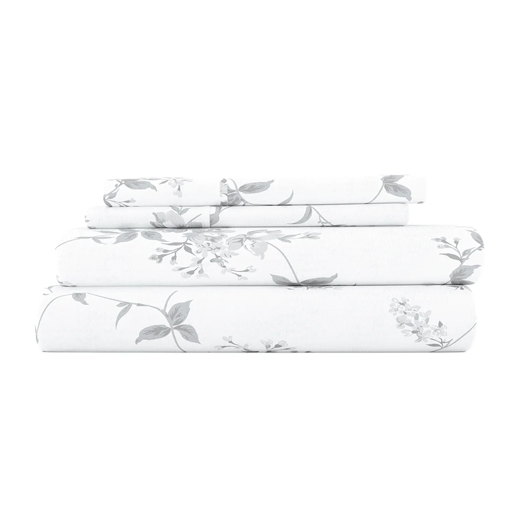 Sylvan Rose 4-Piece Flannel Sheet Set (Sale)