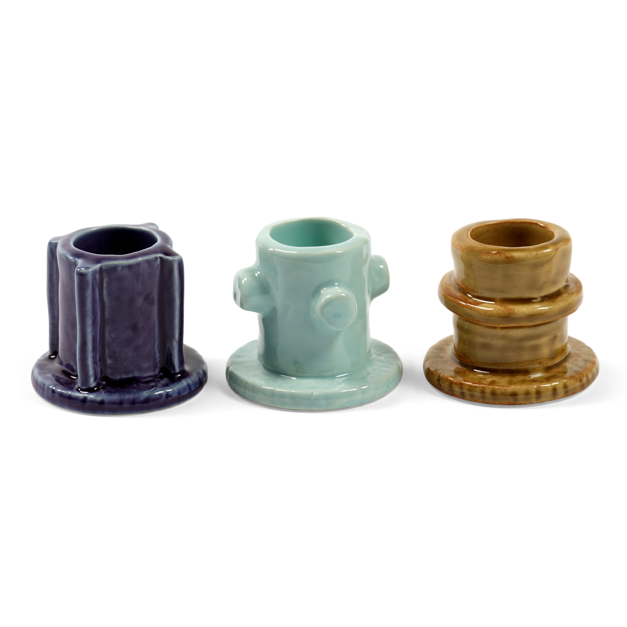 Kandelaar Molly 01 glazed - set van 3