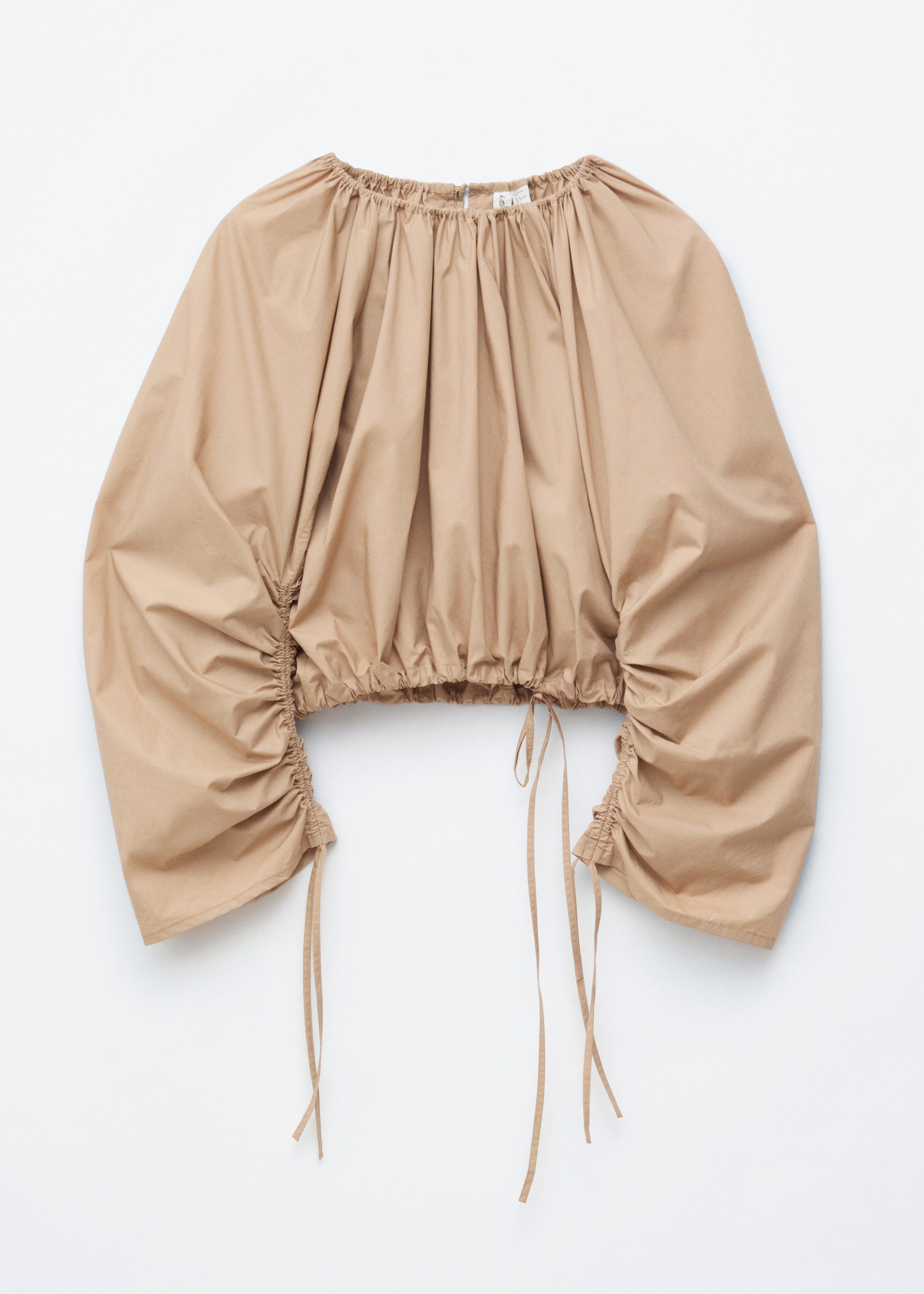 & Other Stories SCULPTURAL DRAWSTRING BLOUSE