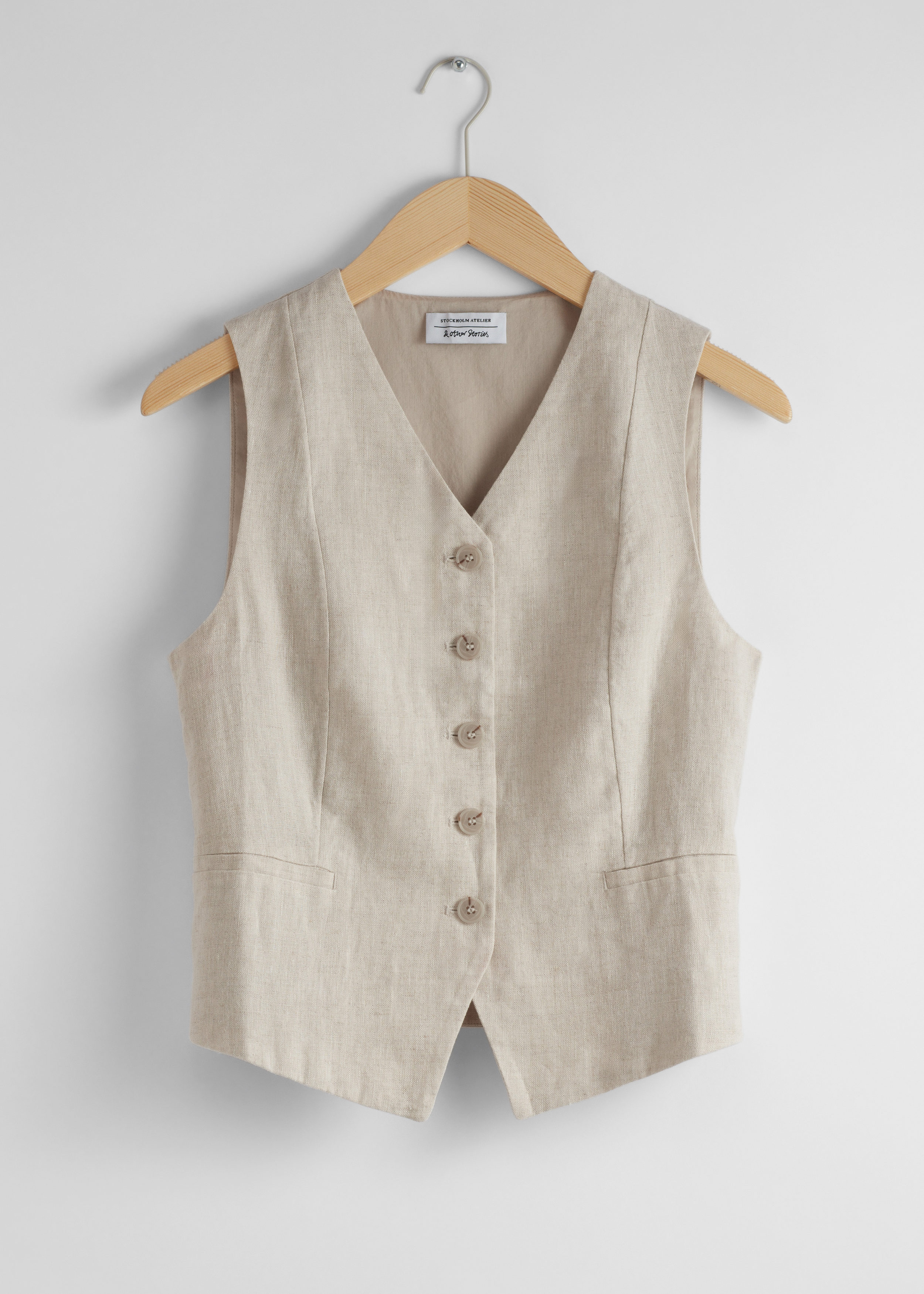 & Other Stories TAILORED LINEN VEST