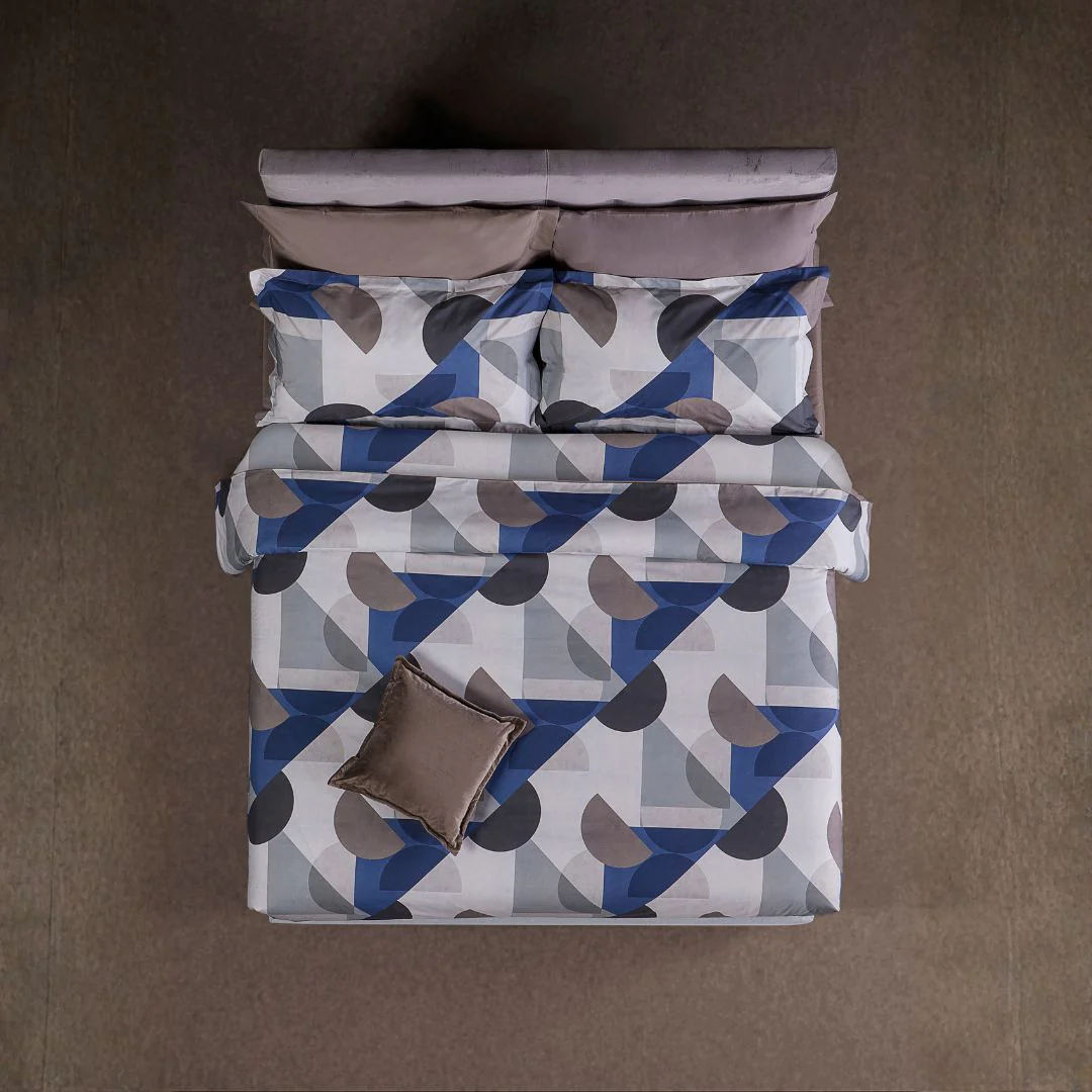 Completo Lenzuola In Percalle Forme Matrimoniale