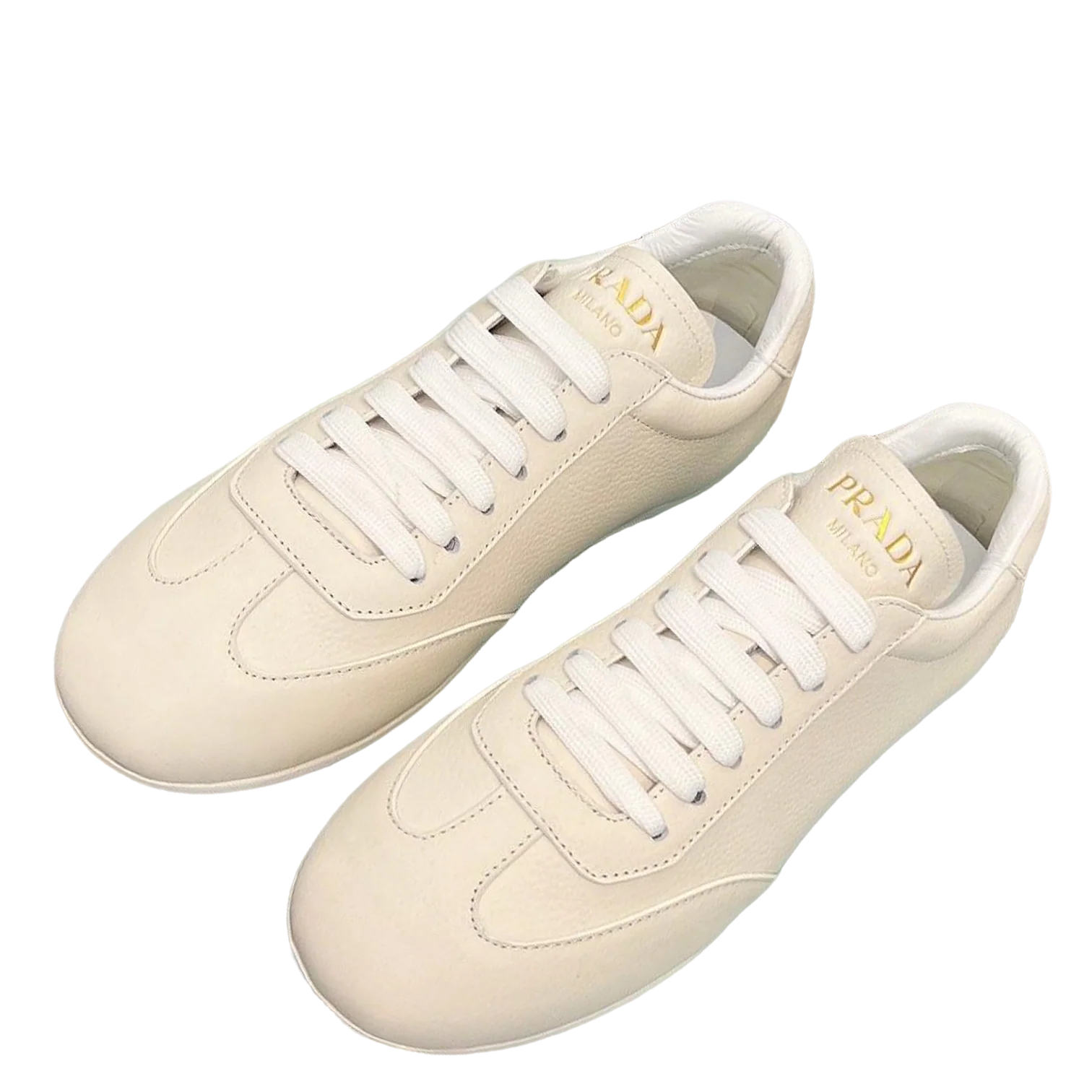 Prada Unisex Sneakers Triangle Logo Luxury Fashion Sneakers - Sneaker Replica Workshop