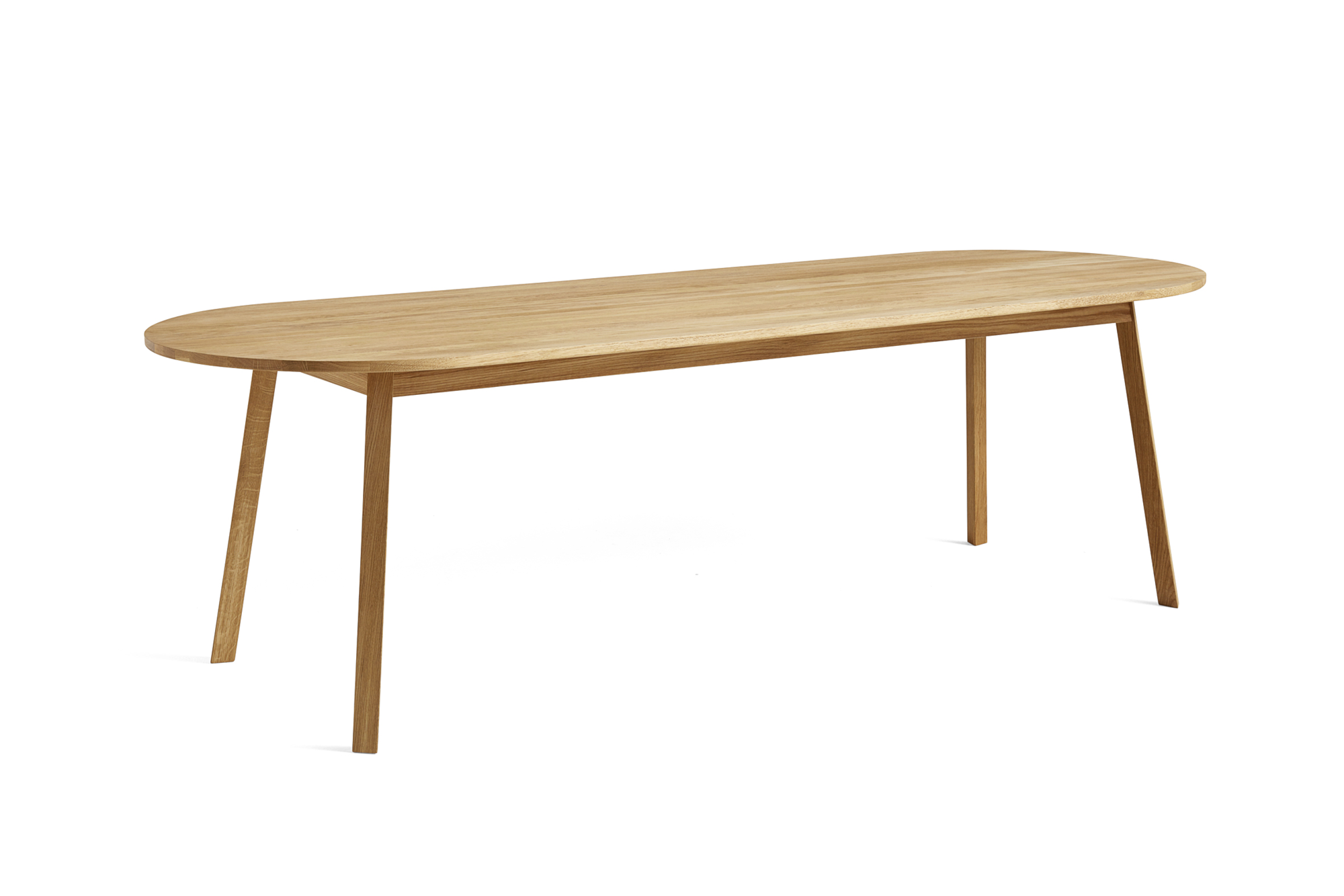 Eettafel Triangle Leg 250x85 geolied massief eiken