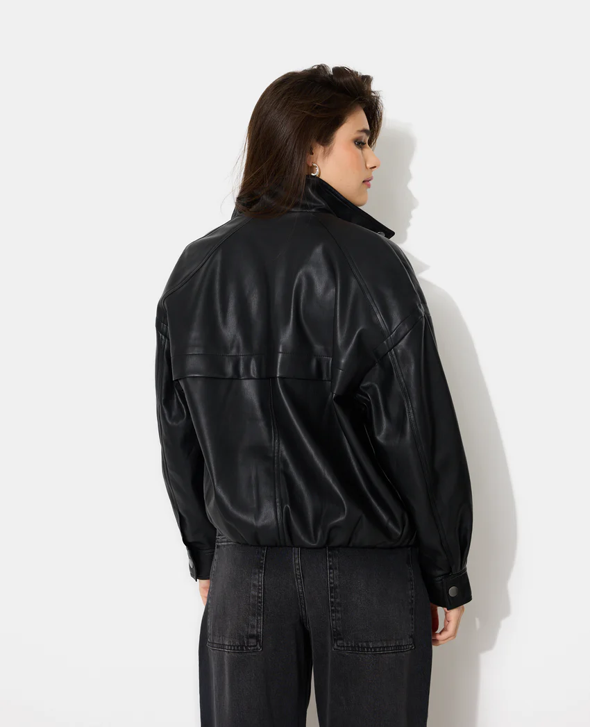 Pimkie Blouson boule en simili avec col montant