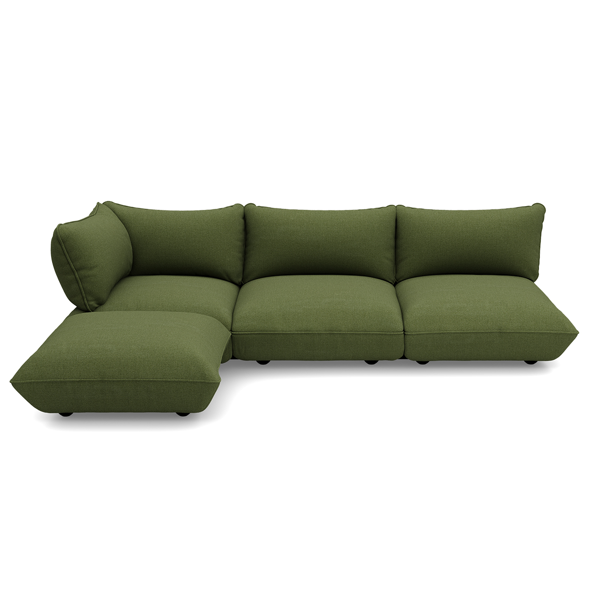 Hoekbank Sumo boucle recycled leaf green