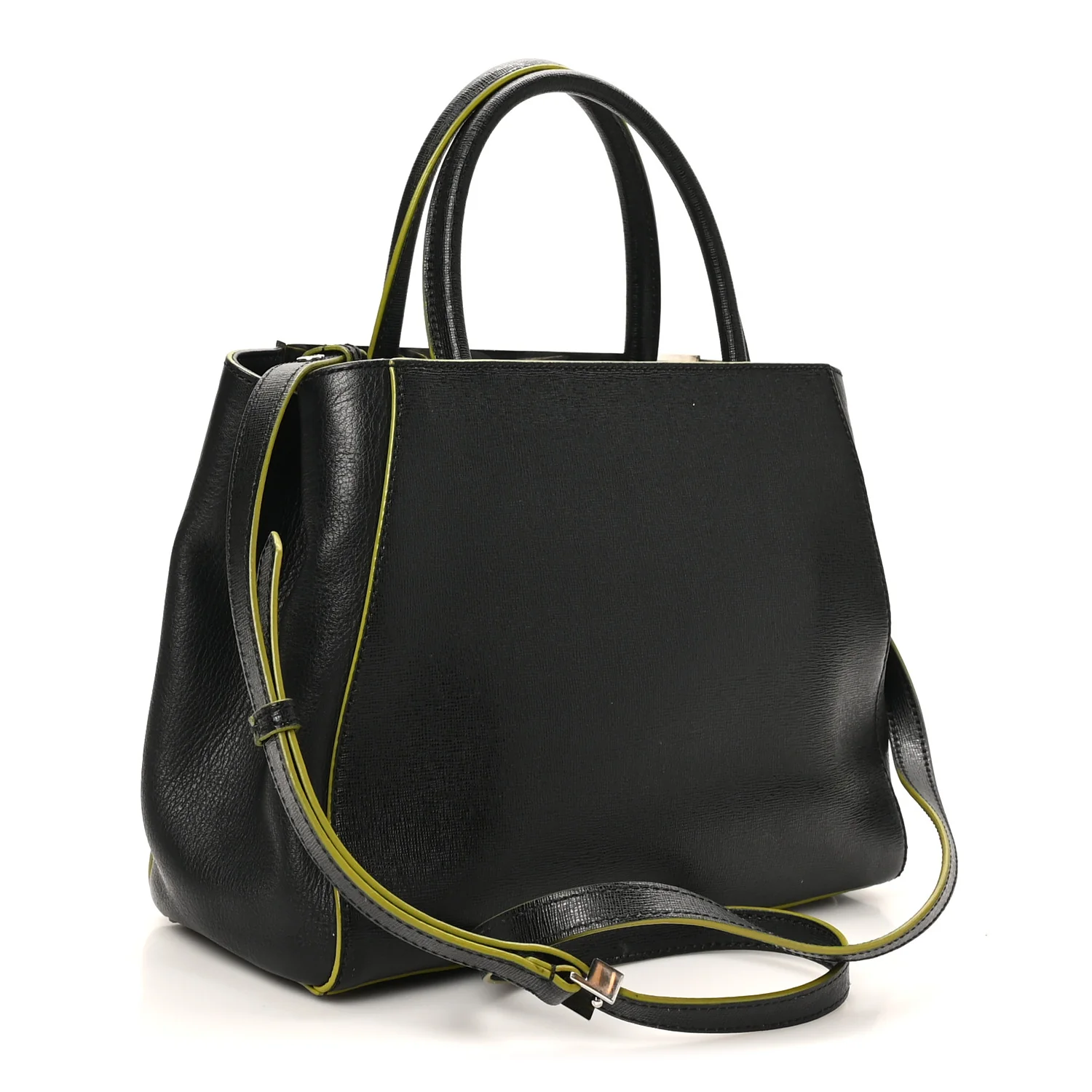 Vitello Elite Apple Charm Petite 2Jours Tote Black - Top Club