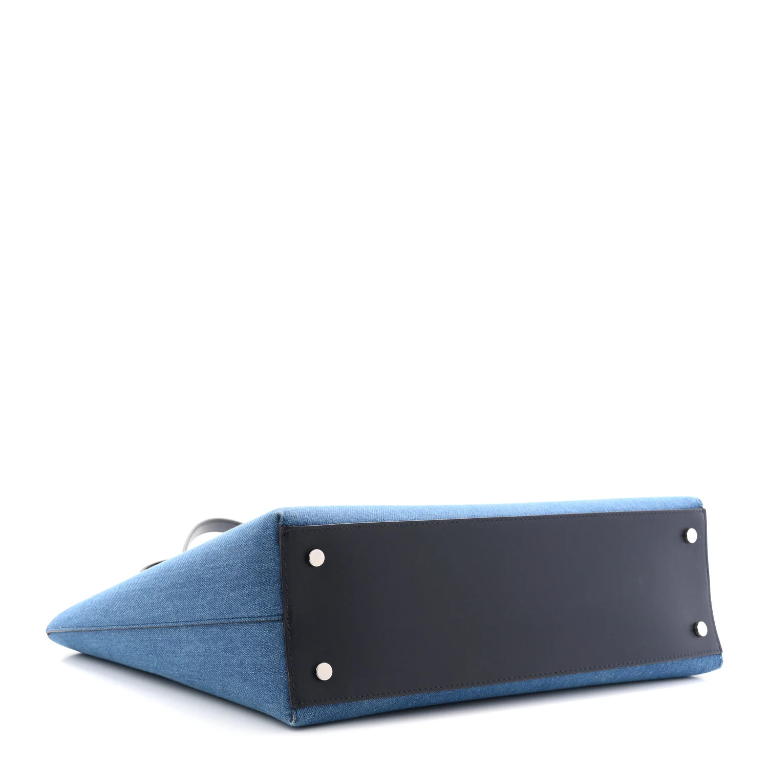 Canvas Embroidered Logo Tote Denim Milk - Top Club