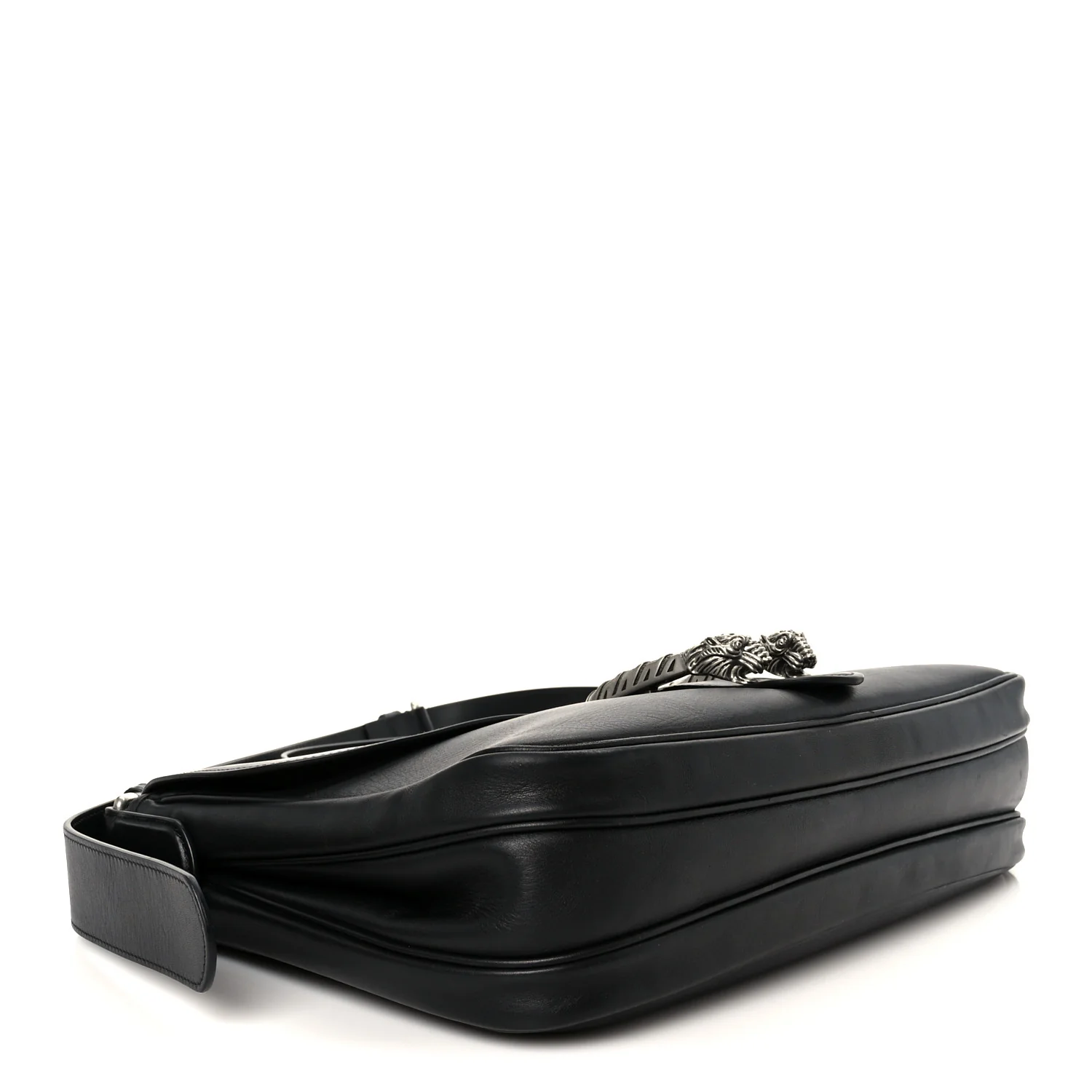 Calfskin Dionysus Messenger Bag Black - Top Club