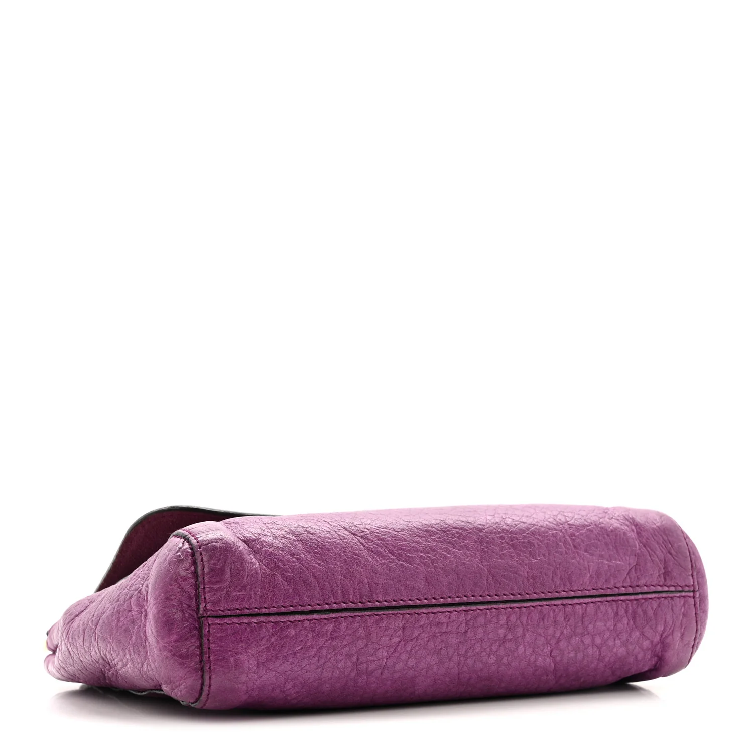 Heavy Grain Calfskin Small Margaret Crossbody Purple - Top Club