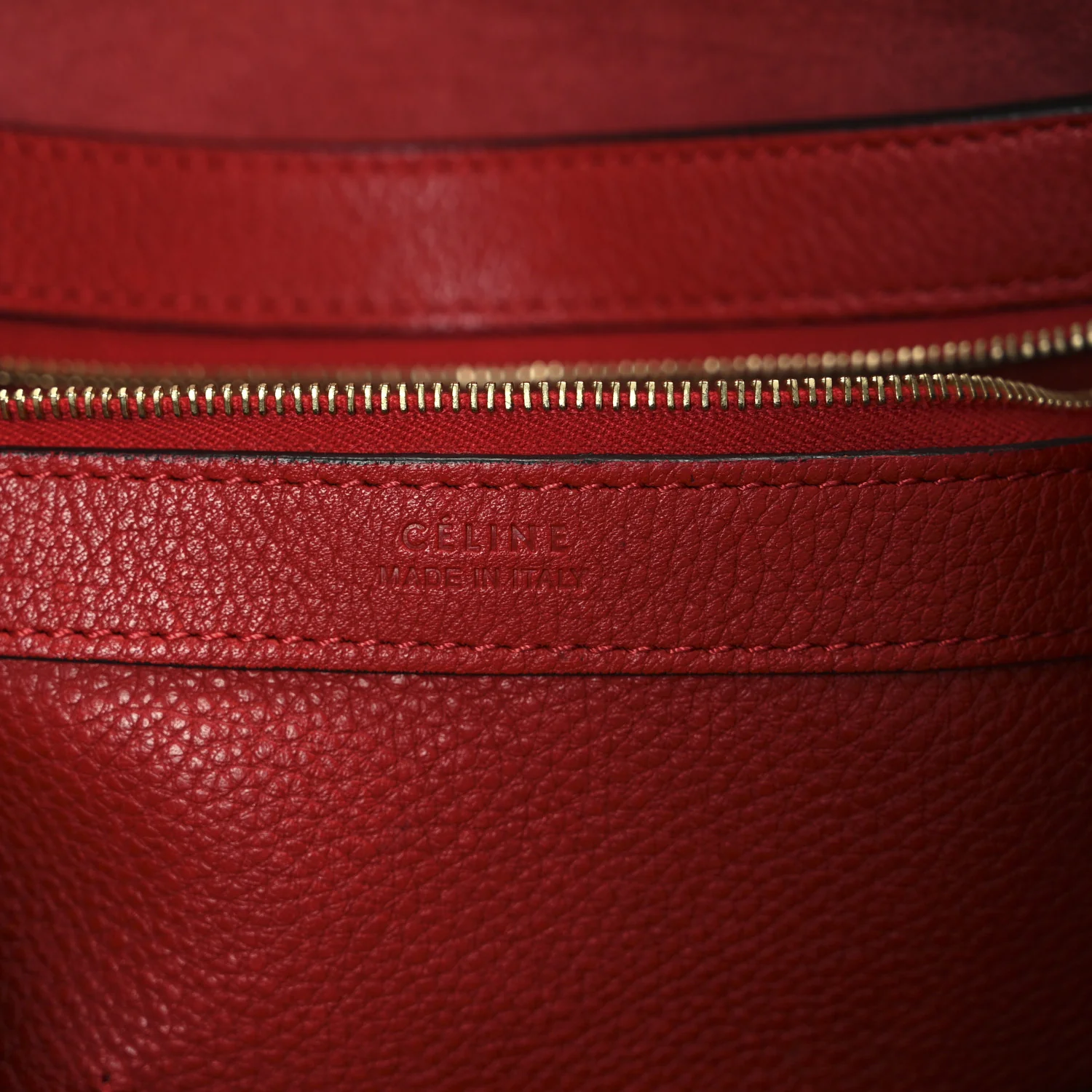 Soft Grained Calfskin Medium Belt Cabas Phantom Coquelicot - Top Club